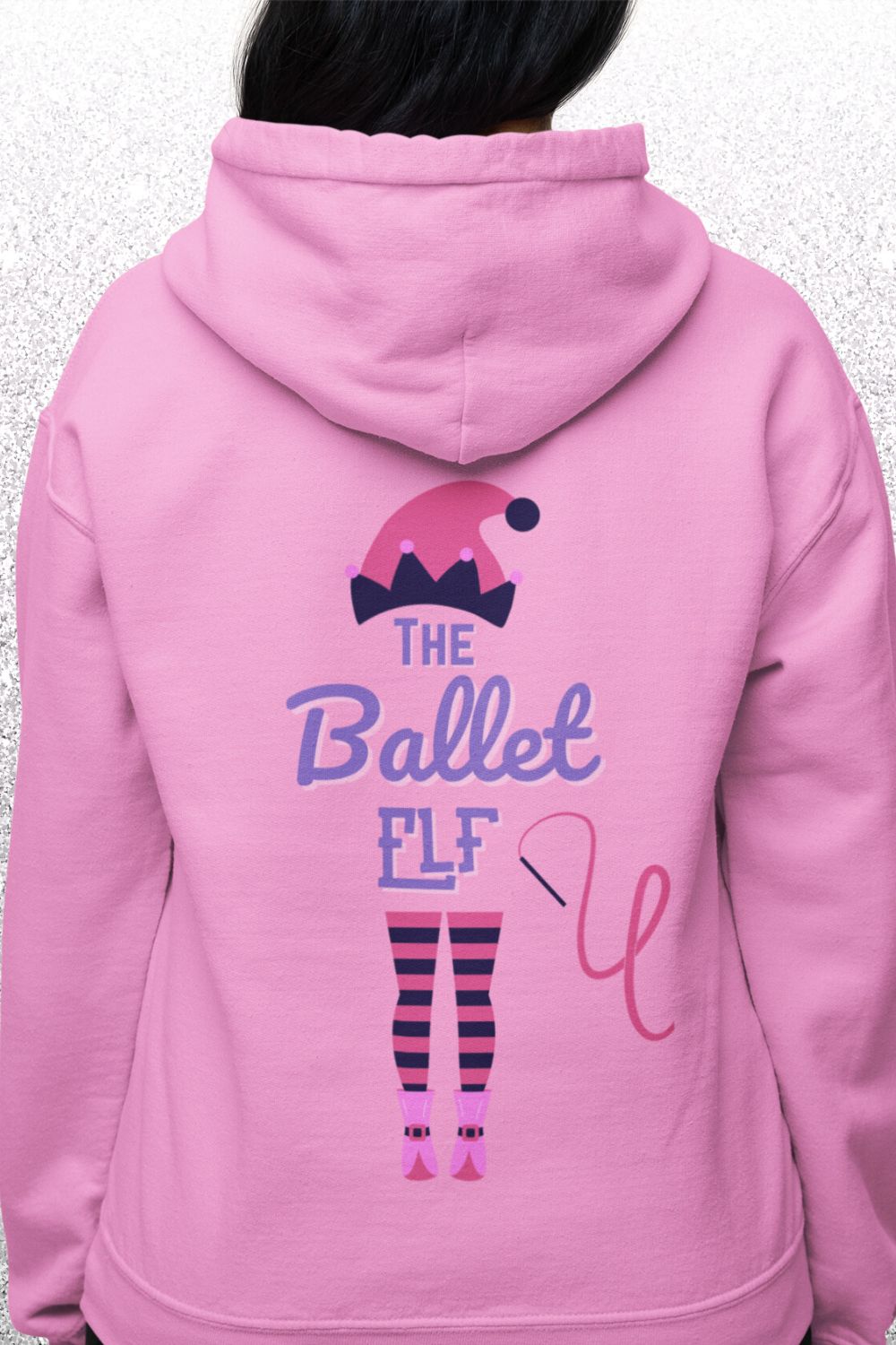 Women's Ballet Elf Hoodie – Festive Comfort for Dance & Theatre Lovers