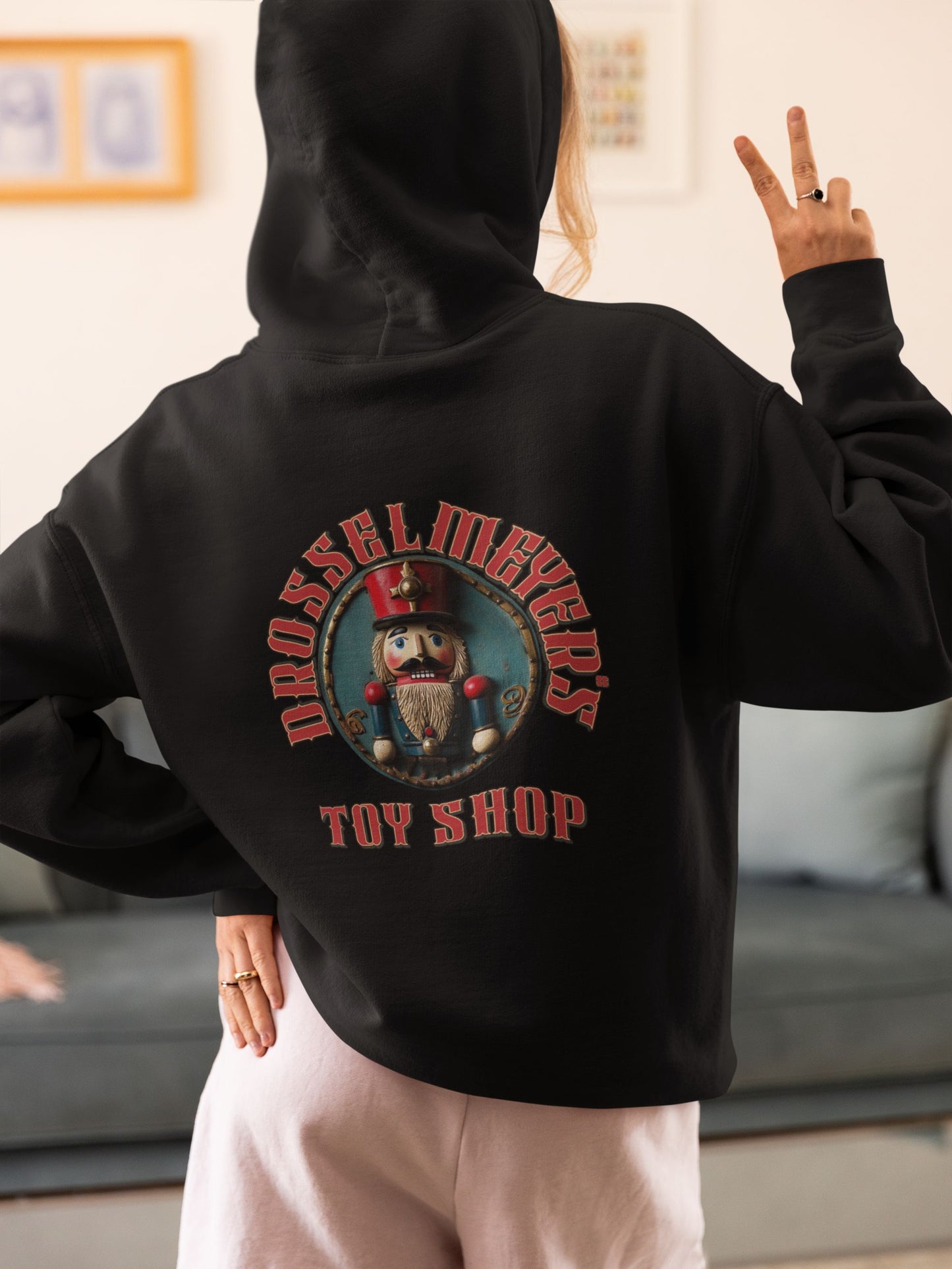 Drosselmeyer’s Toy Shop Women’s Hoodie – Vintage Nutcracker Design for Christmas & Ballet Lovers