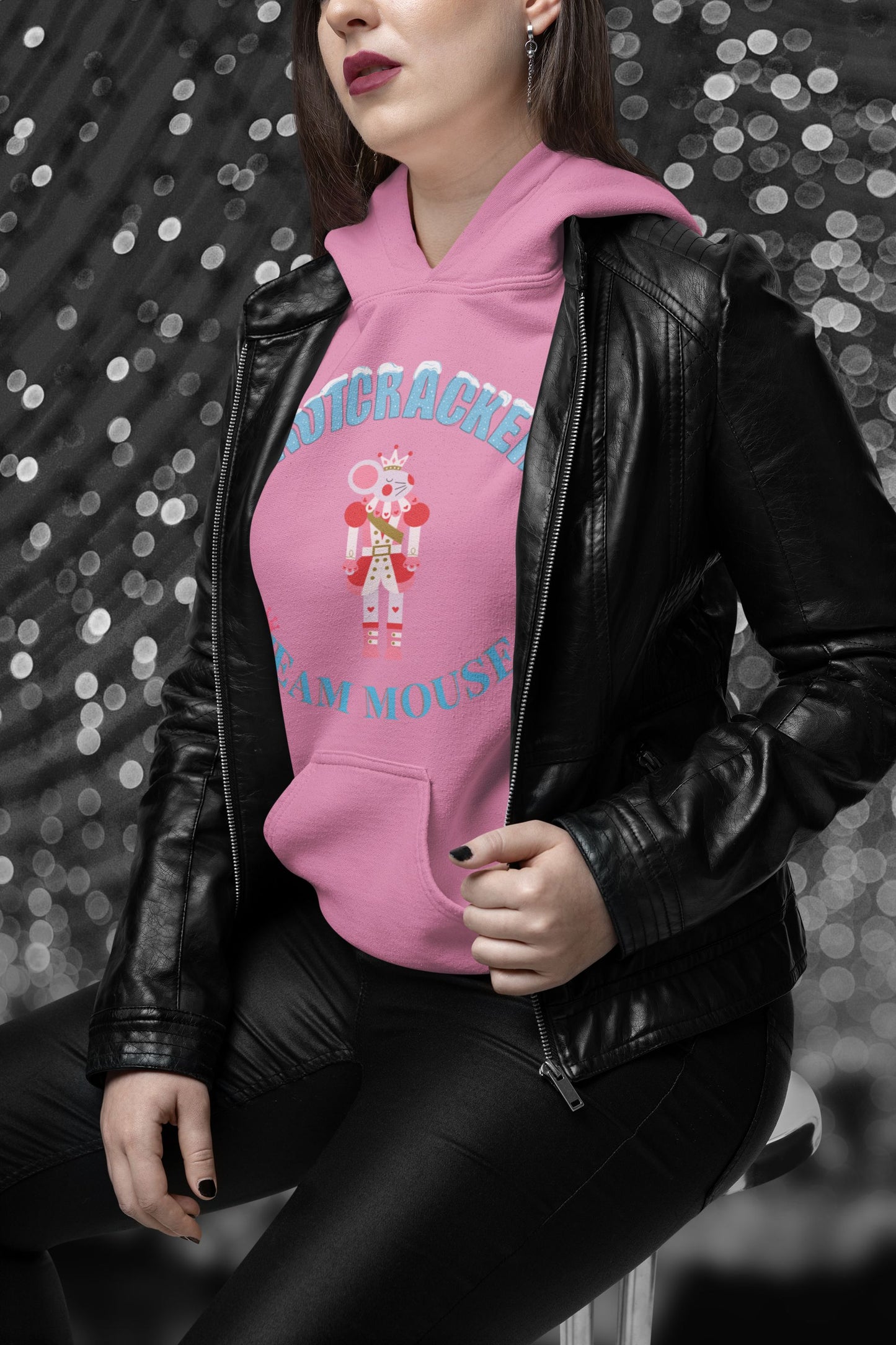 Nutcracker Christmas Team Mouse Hoodie – Ladies’ Fit