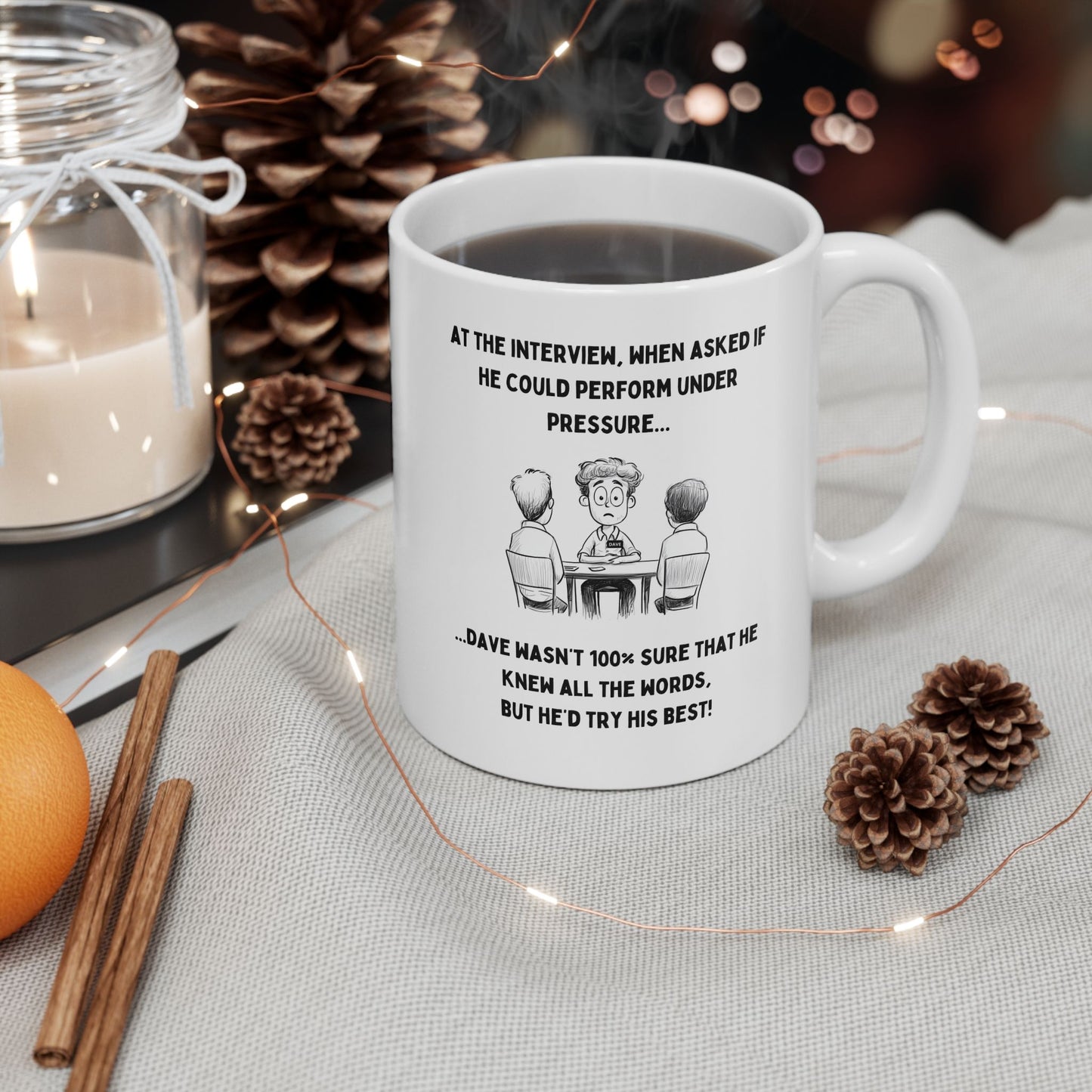 Master Your Morning ‘Under Pressure’ with Dave, the Mug That Gets It!