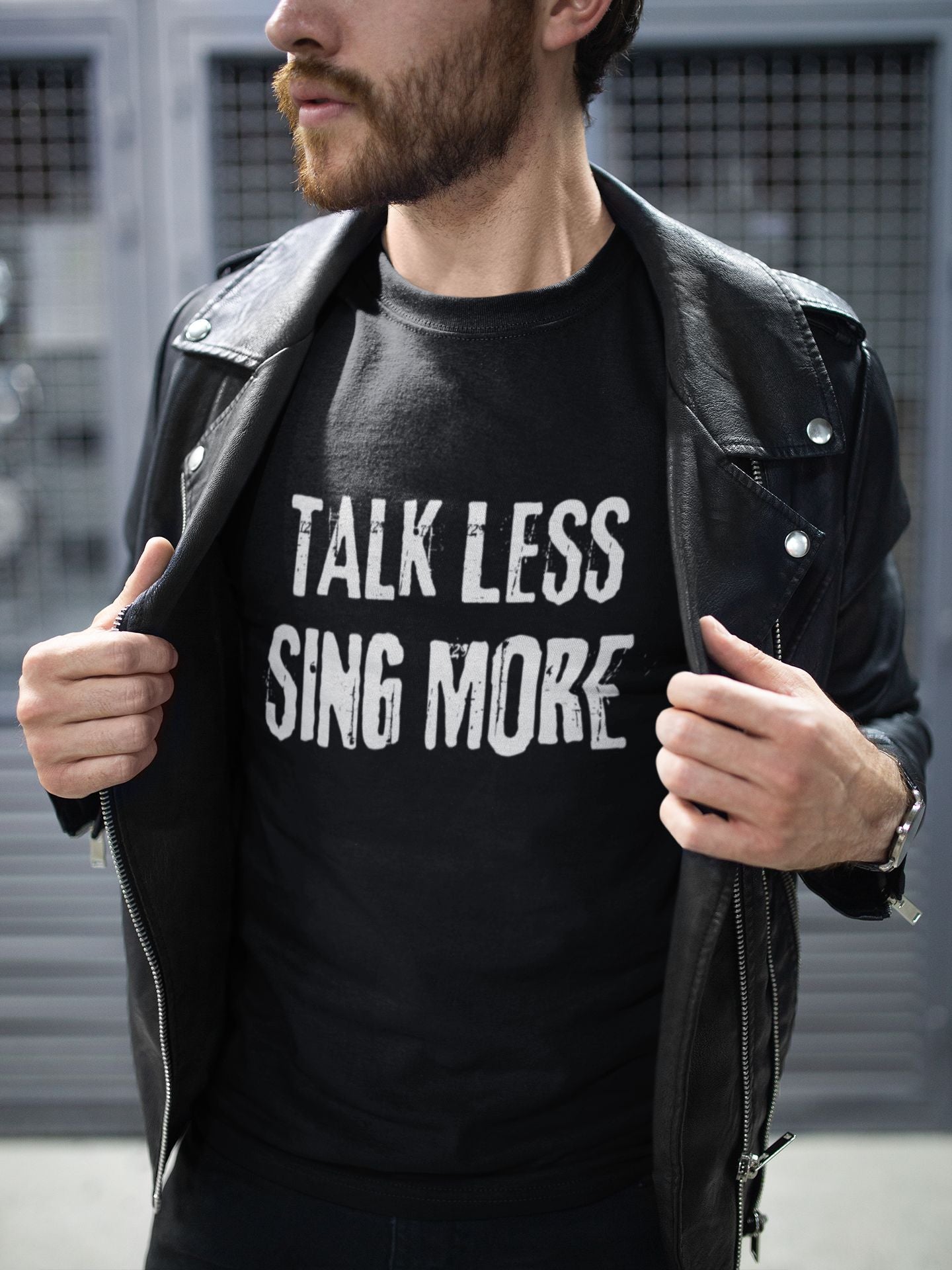 “Talk Less, Sing More” T-Shirt – Classic Unisex Cotton Design for Theatre & Musical Lovers