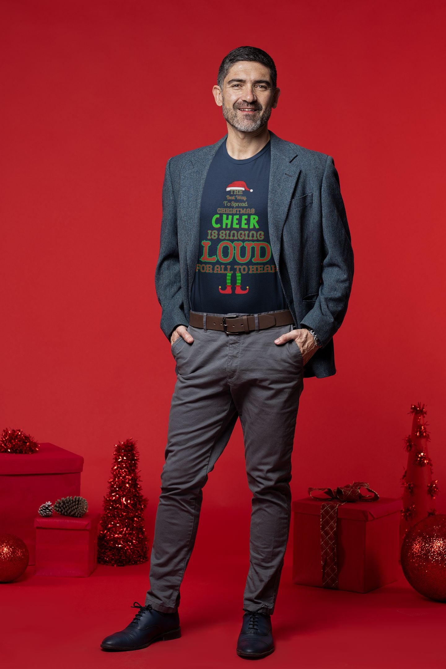 Men's Spread Christmas Cheer with This Fun & Festive T-Shirt