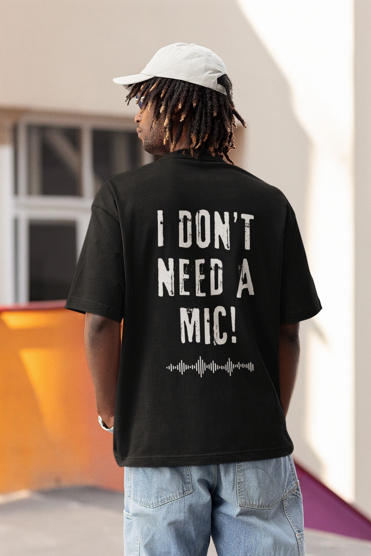 "I DON'T NEED A MIC!" Men's Singer Stage T-Shirt