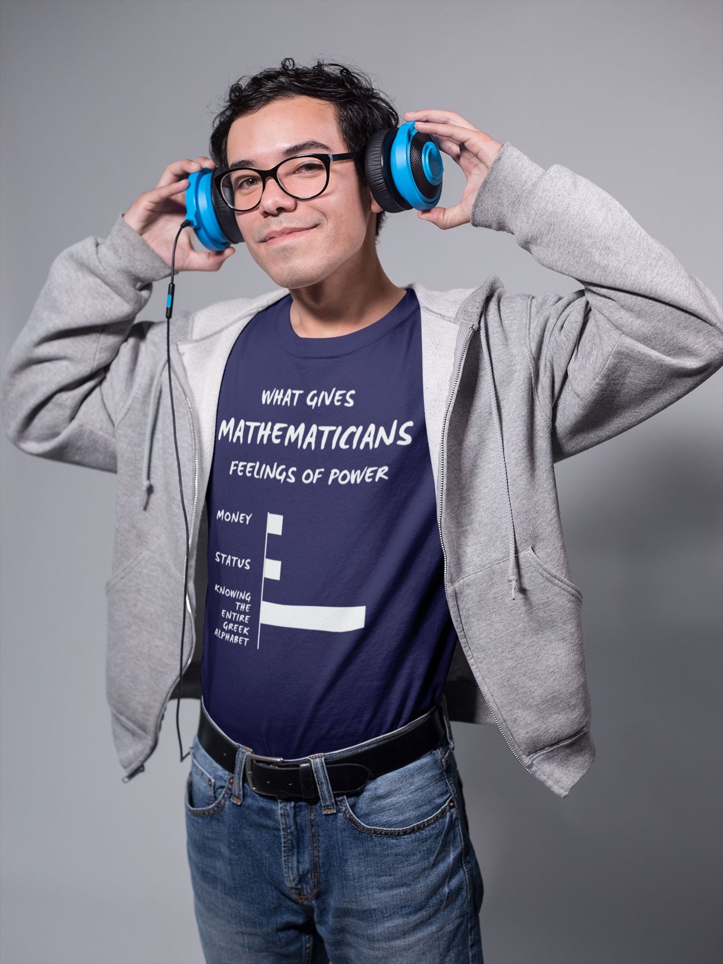 What Gives Mathematicians Feelings of Power? Men's Unisex T-Shirt – Greek Alphabet Edition