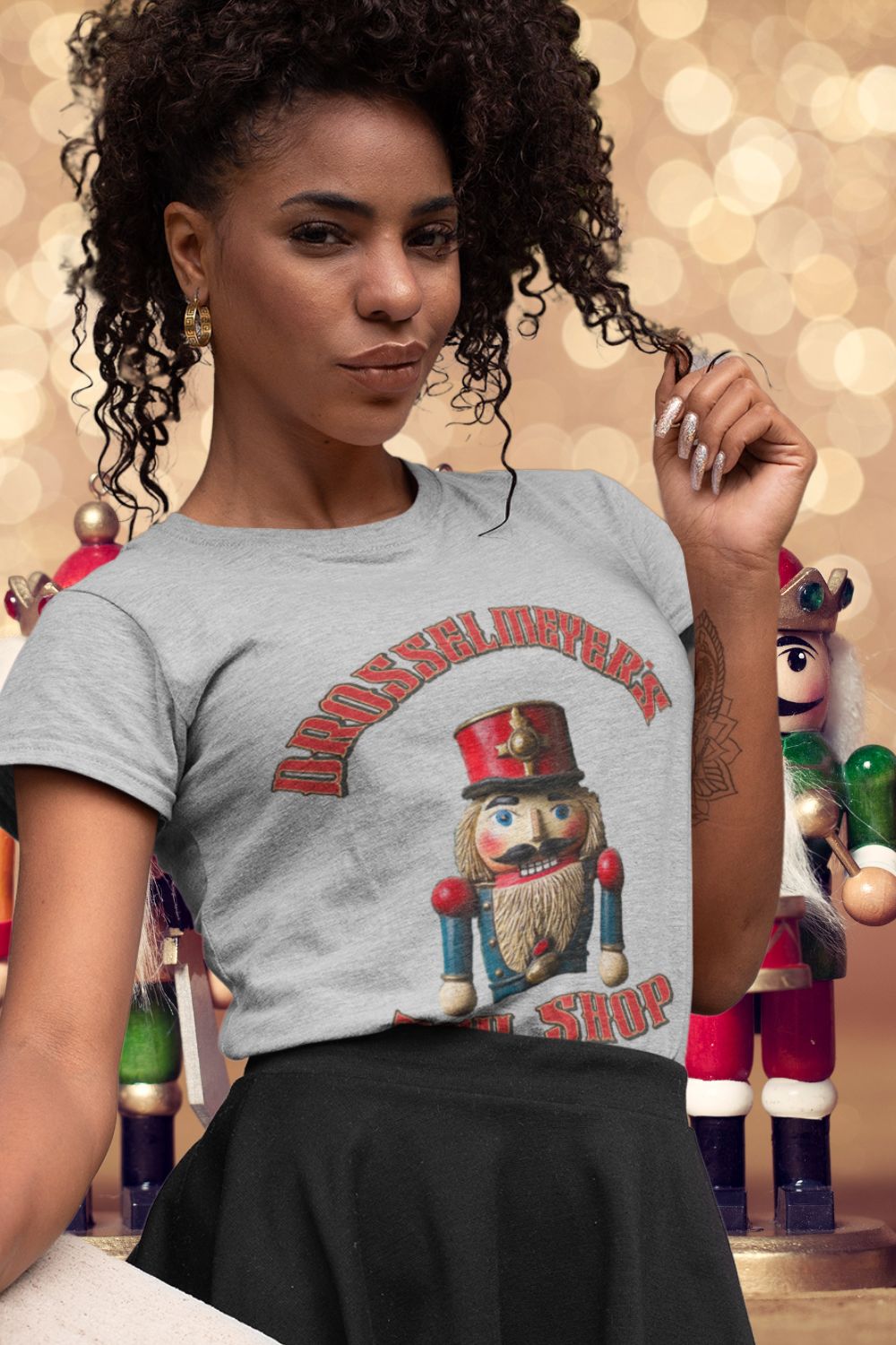 Drosselmeyer’s Toy Shop Nutcracker T-Shirt for Women – Fitted Ballet Design