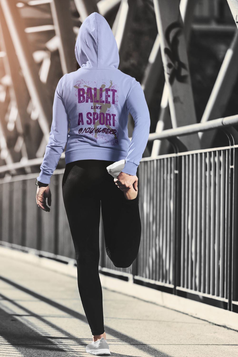Women’s Ballet Hoodie – "Ballet: Like a Sport, Only Harder" Graphic Hoodie