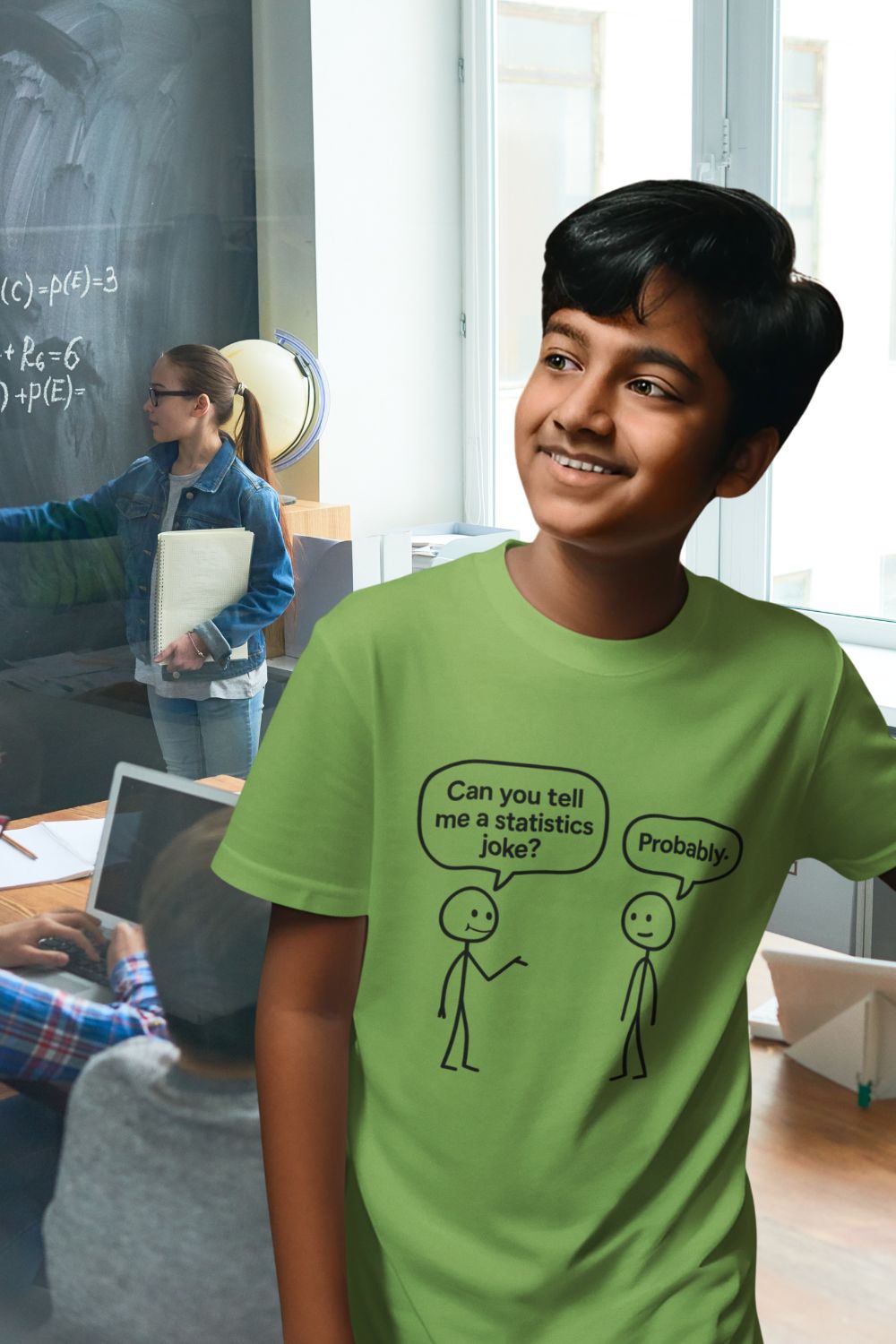 Kids T-shirt Math Humour STEM Joke Speech Bubble Design
