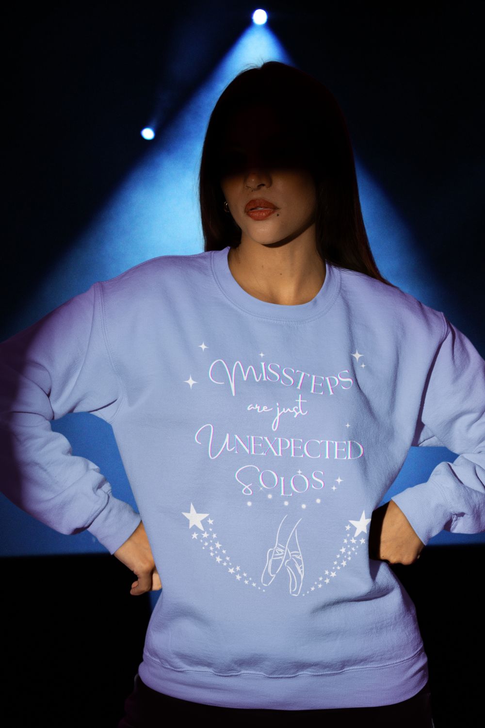 Missteps Are Just Unexpected Solos – Women’s Printed Dance Sweatshirt (Unisex Fit)