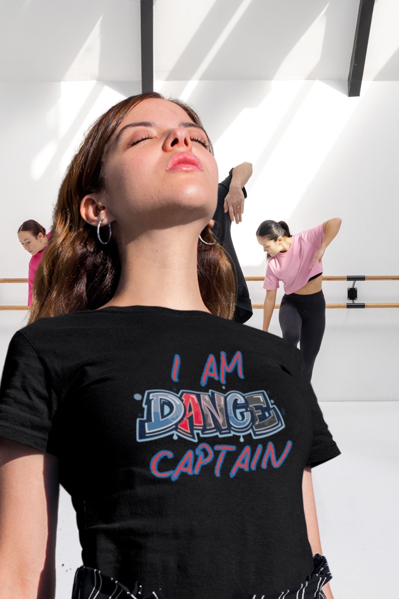 Women's Dance Captain T-Shirt – Bold Graffiti Design