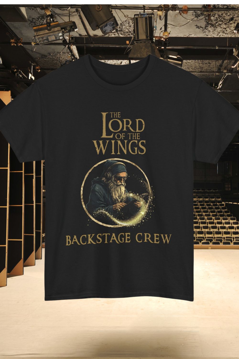 Backstage Crew T-Shirt – Lord of the Wings Theatre Tech Design | Men's (Unisex Fit)