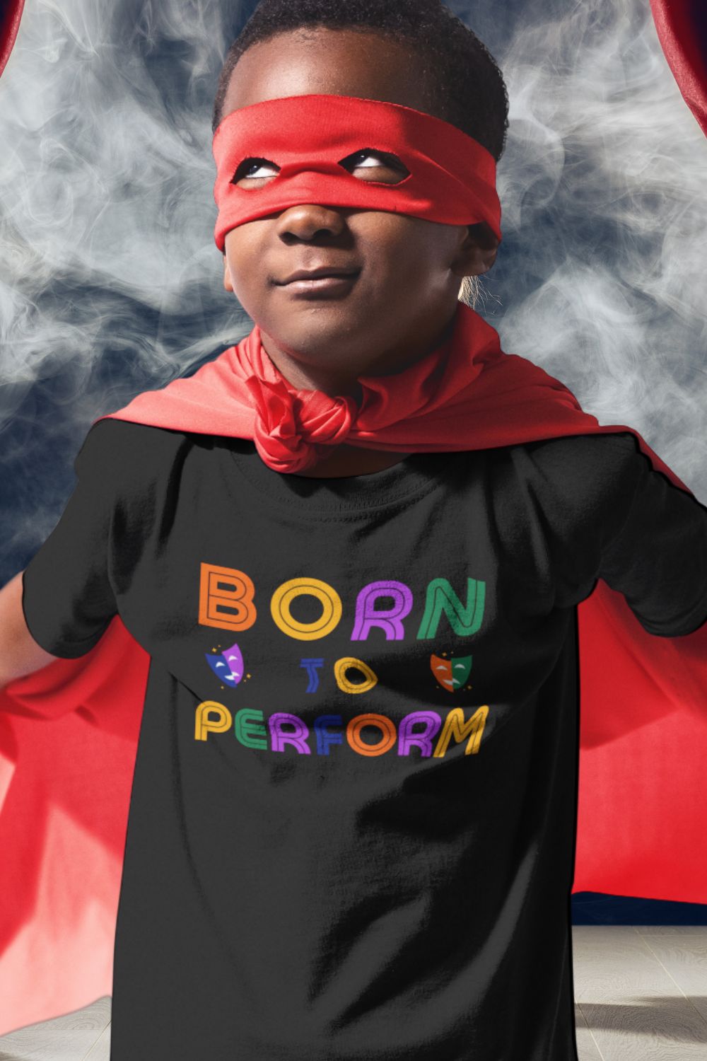 “Born to Perform” Kids’ Theatre T-Shirt – Retro Style for Rising Stars