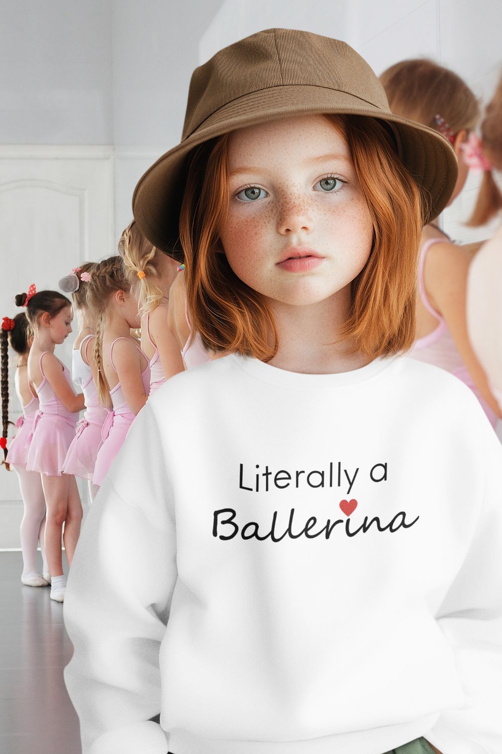 Ballerina Dreams Kids Sweatshirt – Custom Unisex Dance Crewneck