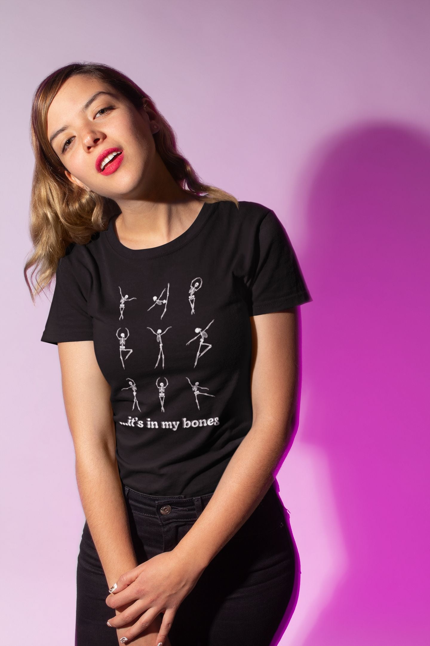 "It's in My Bones" Ballet-Inspired Women's T-Shirt