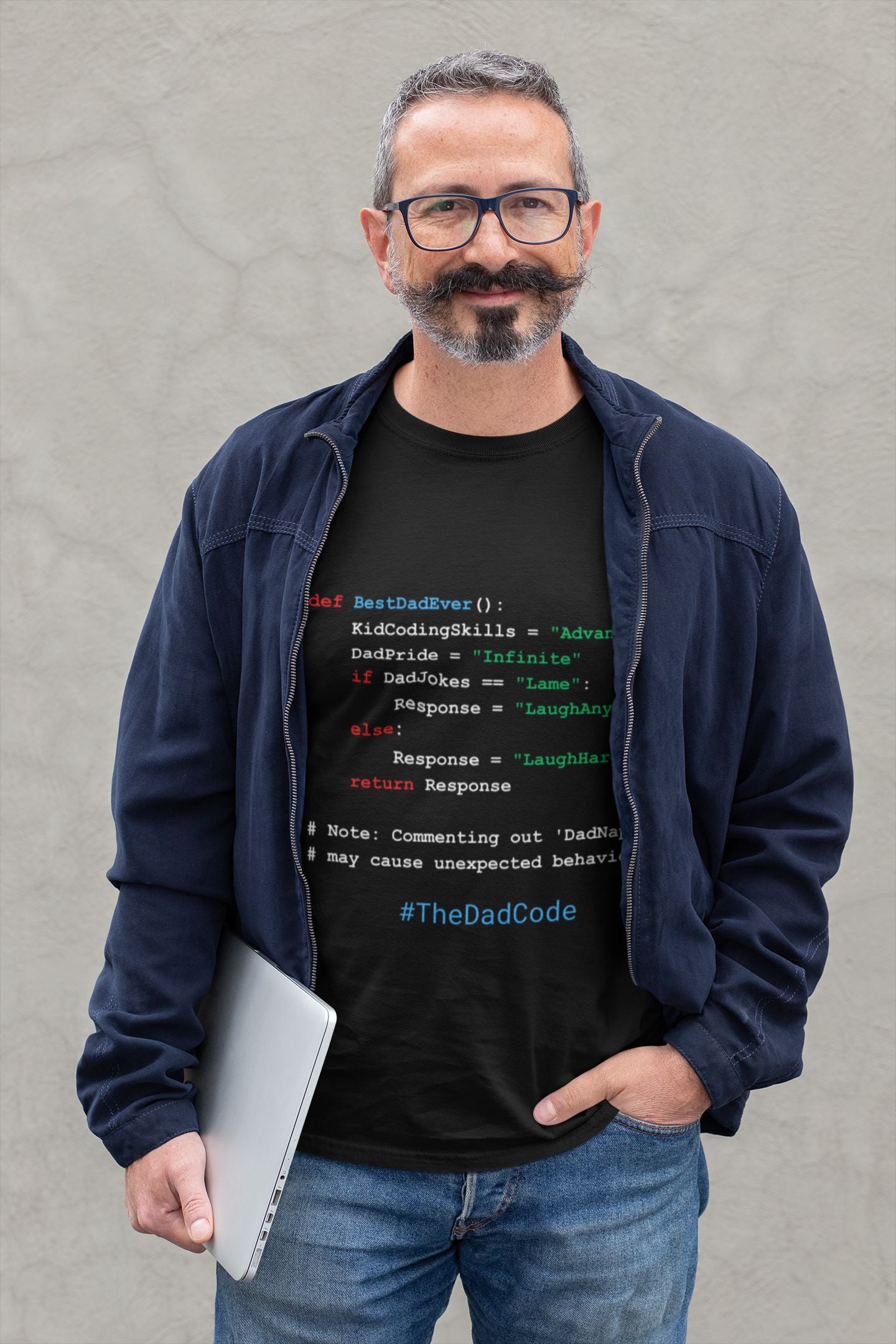 #TheDadCode Men's T-Shirt – The Perfect Father's Day Gift for Geeky Dads