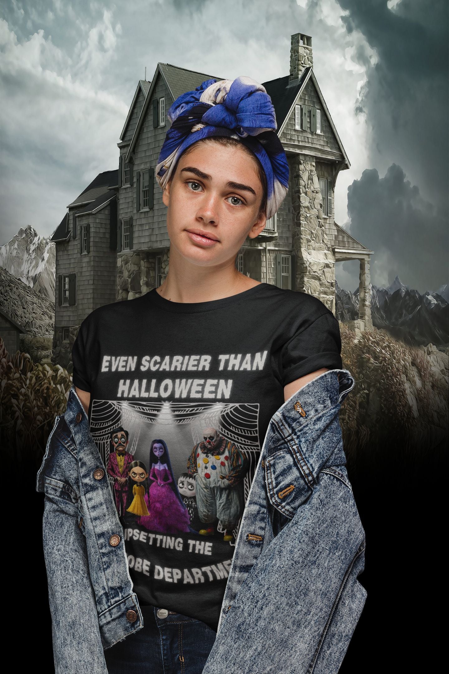 Even Scarier Than Halloween Women's T-Shirt – Theatre-Inspired Design for Costume Chaos