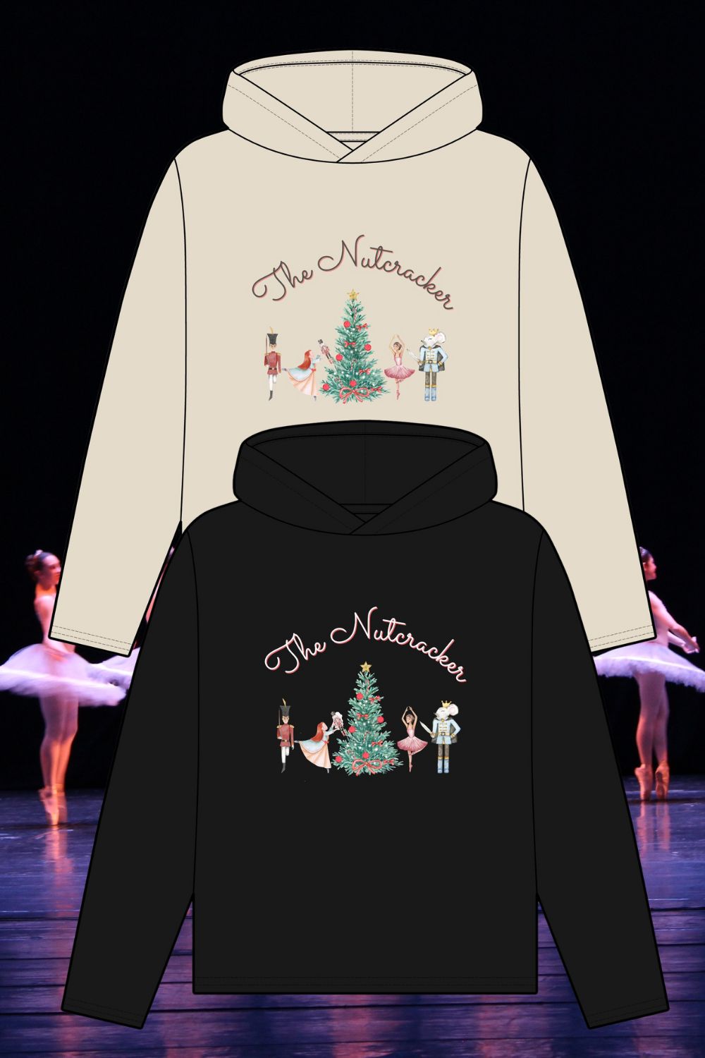 Women’s Organic Relaxed Fit Hoodie – The Nutcracker Front Print