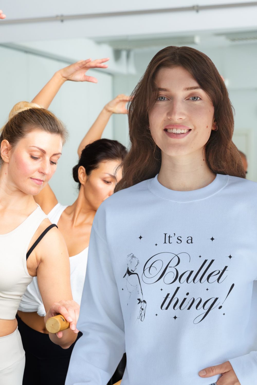 “It’s a Ballet Thing” Sweatshirt – Women’s Cosy Crewneck (Black, White, Pink, Blue)