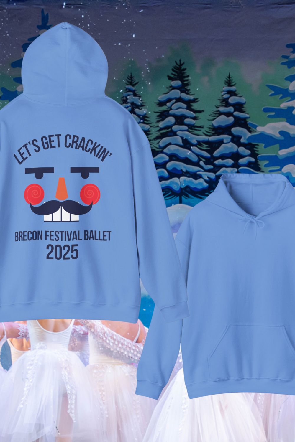 Let’s Get Crackin’ Back Print Hoodie – Brecon Festival Ballet