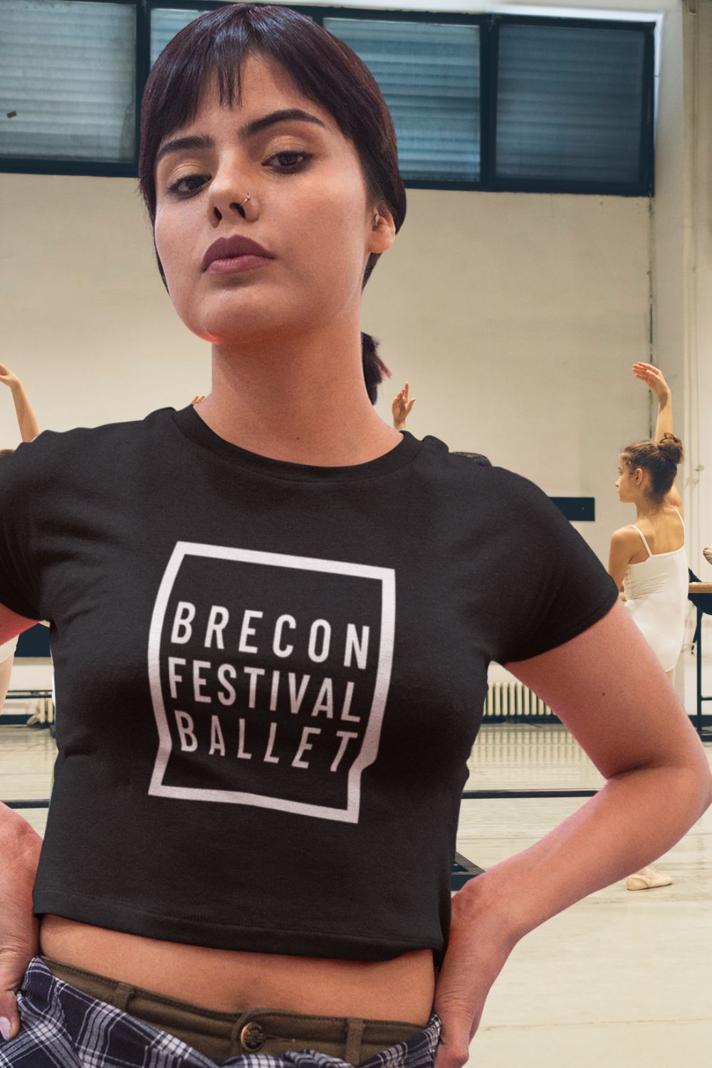 Brecon Festival Ballet – Women’s Cropped Top (Black)
