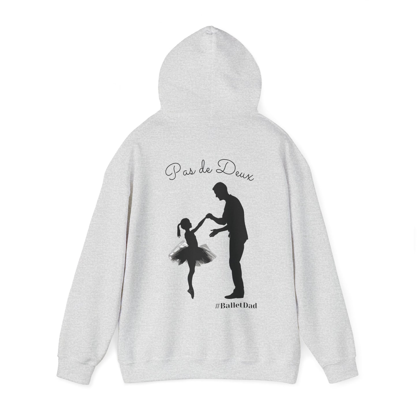 Men's "Ballet Dad" Hoodie – Pas de Deux Design for Proud Dance Fathers