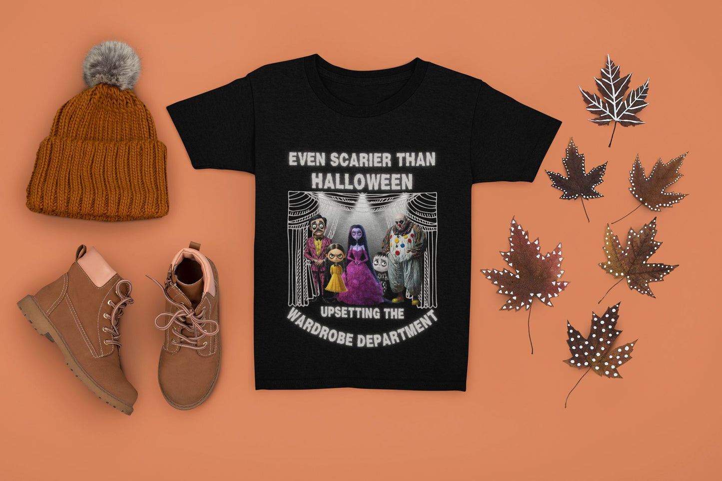 Even Scarier Than Halloween Men’s T-Shirt – Theatre-Inspired Costume Chaos Design (Unisex)