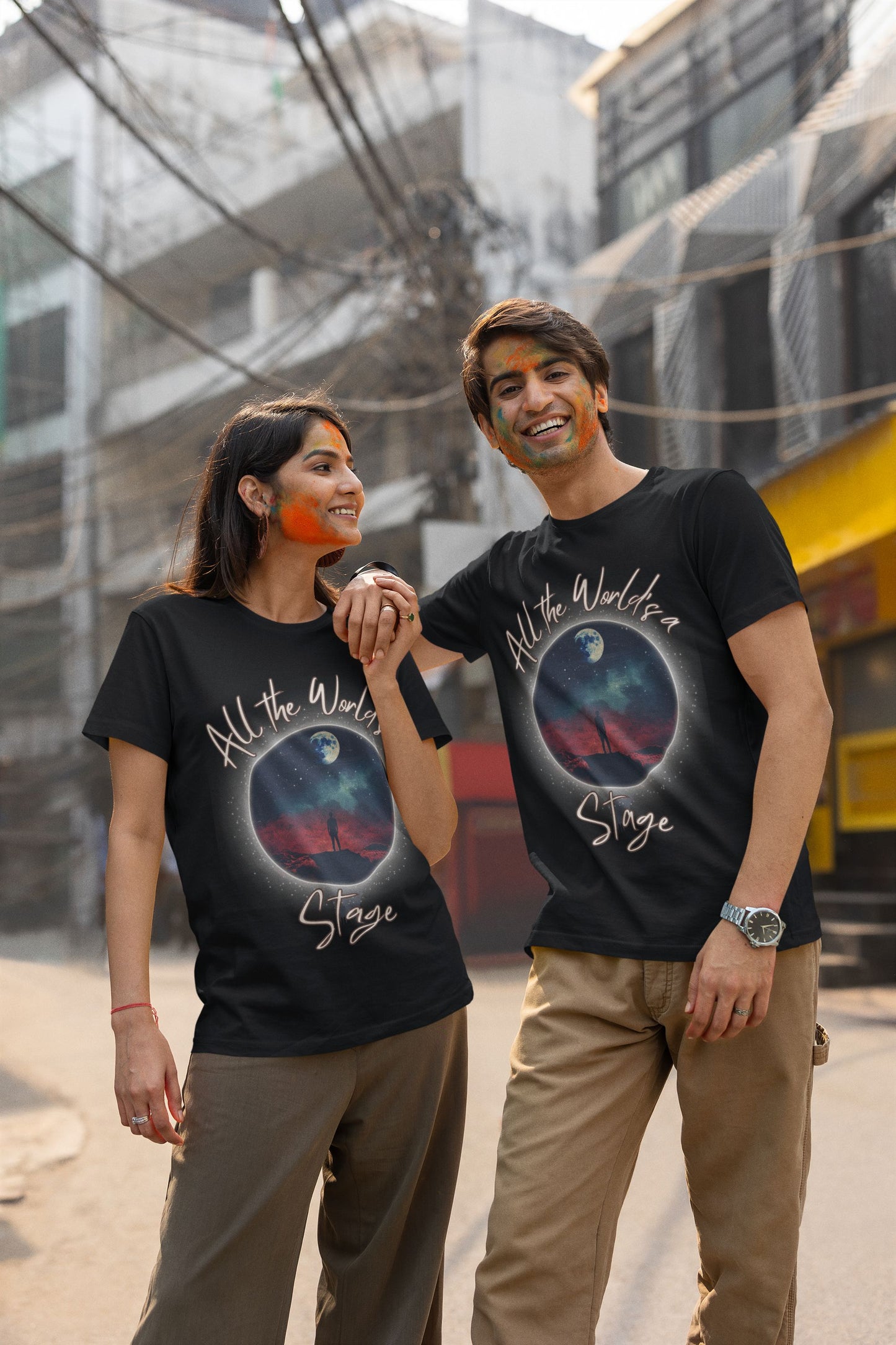 Men's "All the World Is A Stage" T-Shirt – Shakespeare & Theatre Unisex Design for Performers