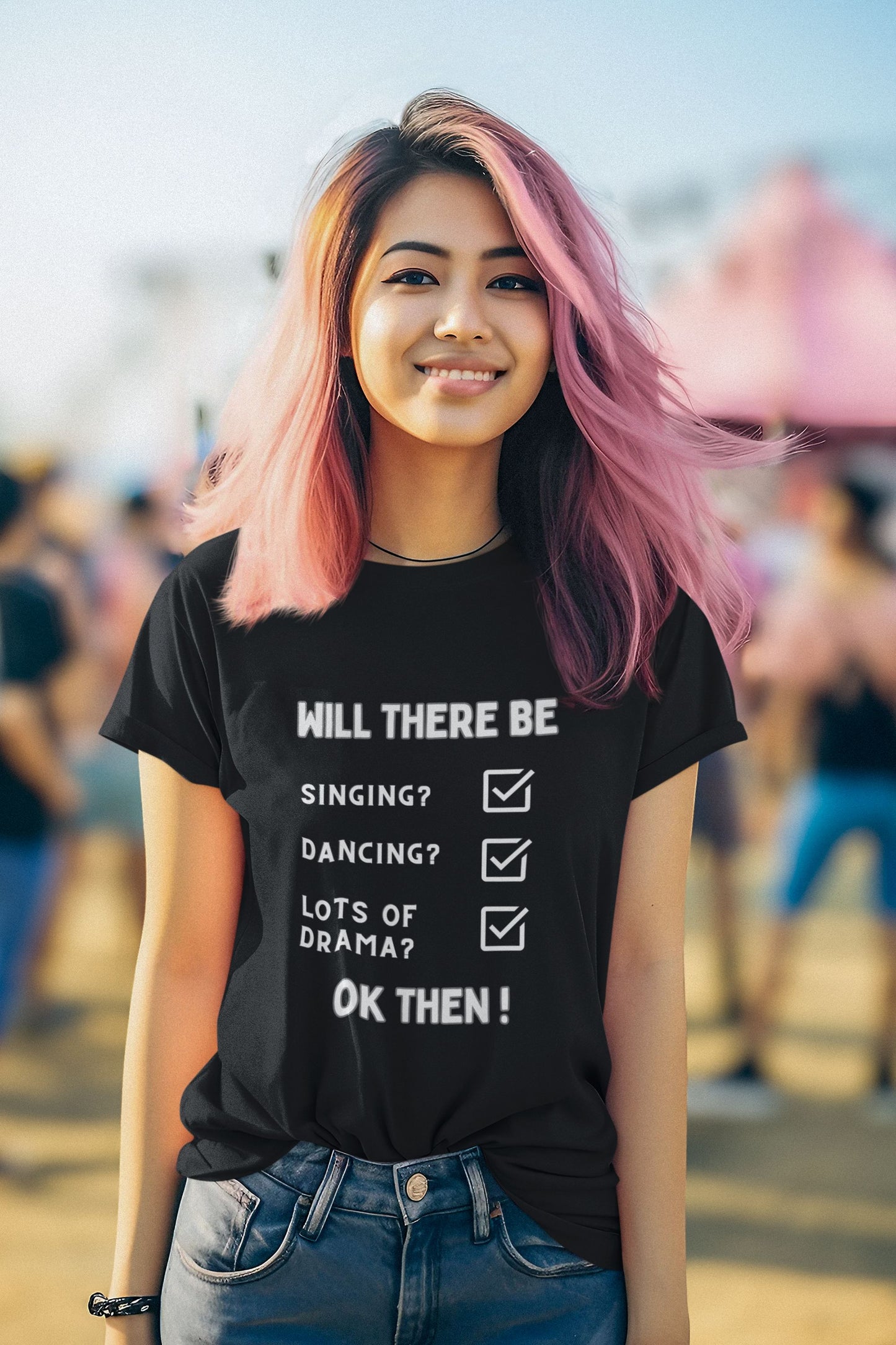 Women’s Theatre T-Shirt – Feminine Fit for Drama Seekers & Theatre Lovers, Softstyle Design