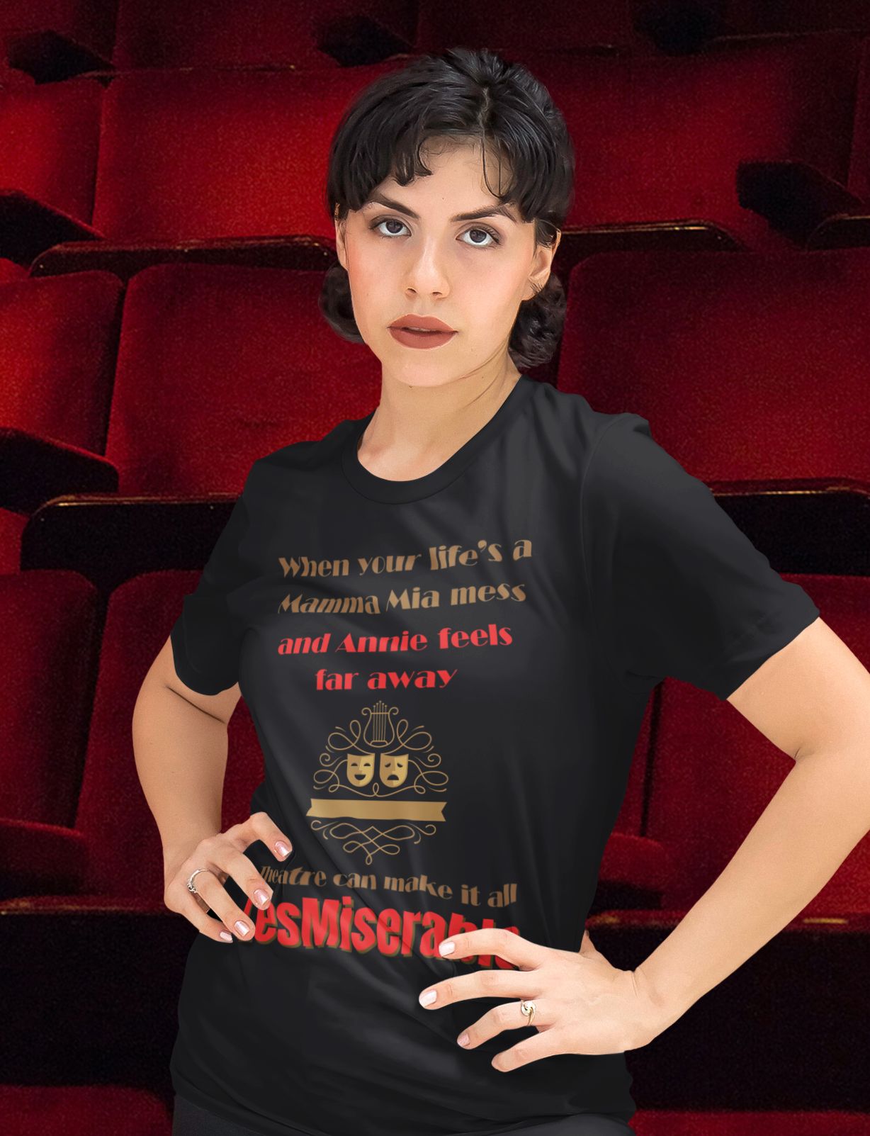 Men's "LesMiserable" Theatre T-Shirt – Unisex Fit for Musical Fans