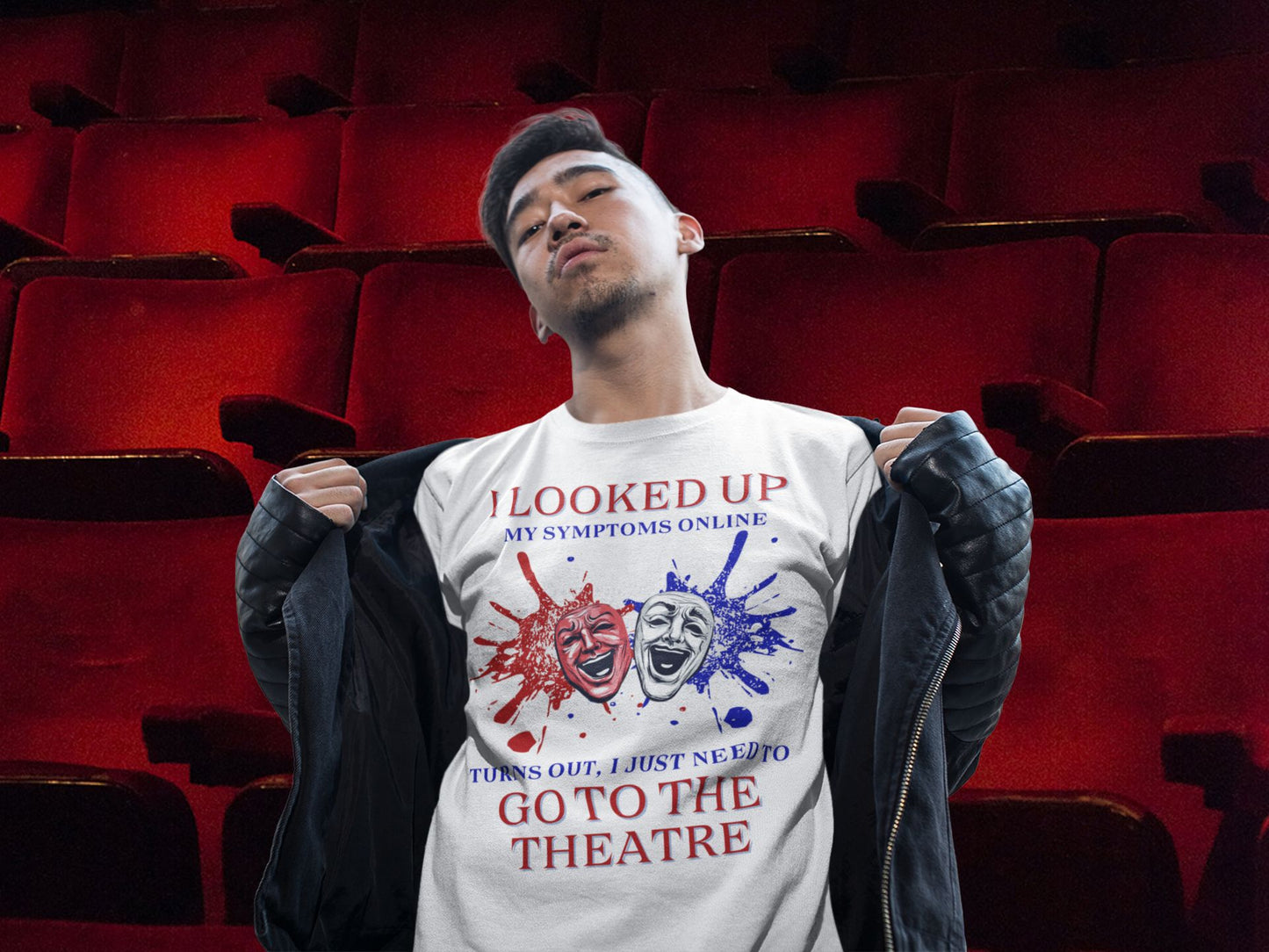 Men's - Unisex Theatre T-Shirt – "I Looked Up My Symptoms Online"