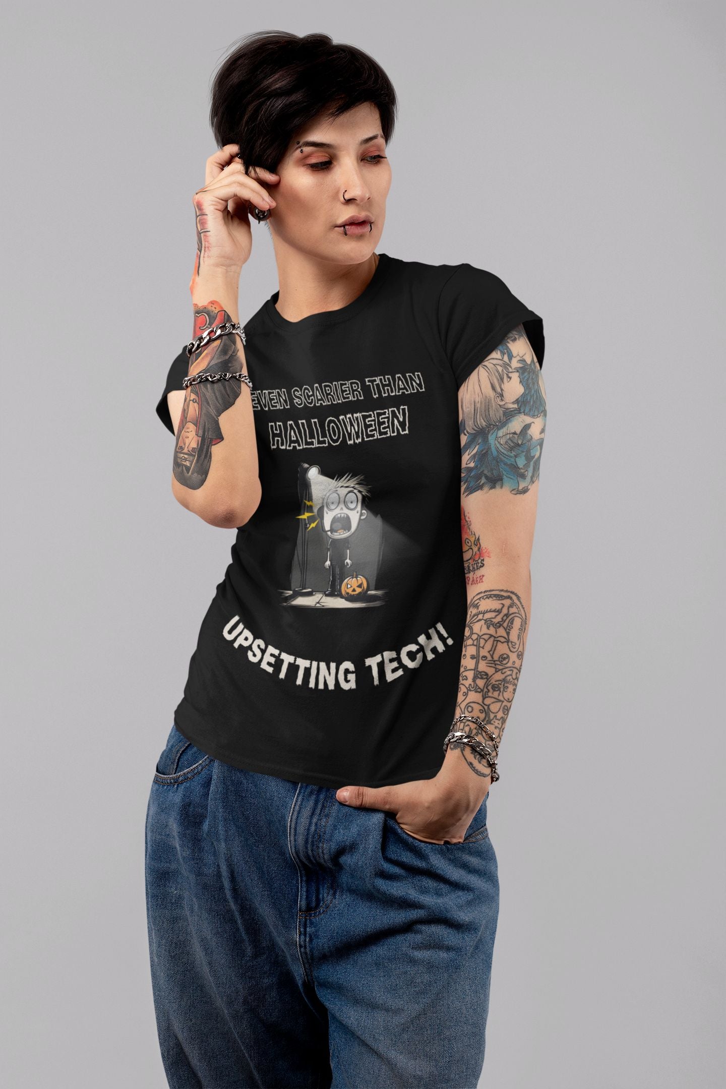 Even Scarier Than Halloween Women’s T-Shirt – Upsetting Tech Theatre Design