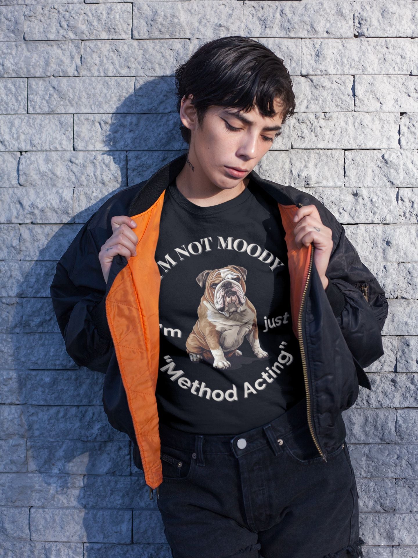 Not Moody – Method Acting Women's Softstyle T-shirt – Perfect for Actors