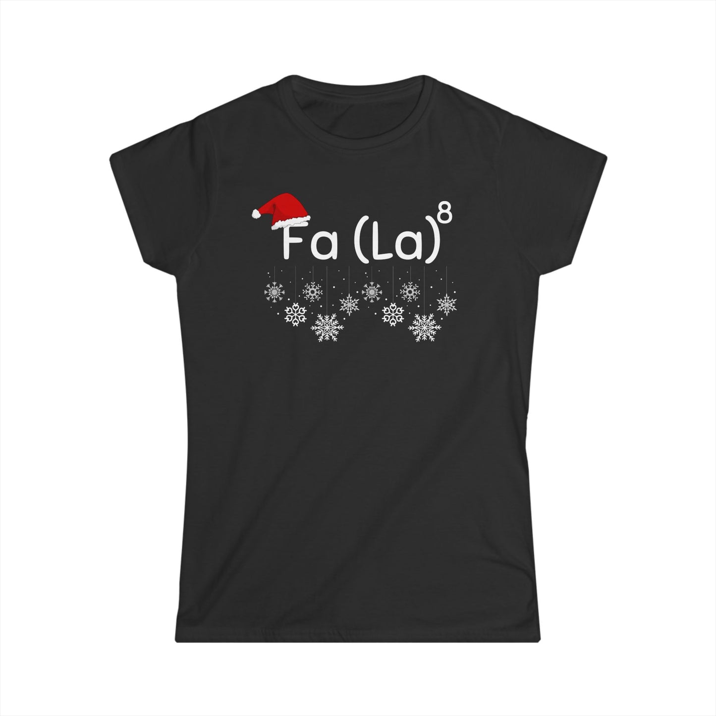 Fa (La)⁸ Women's Christmas Maths T-Shirt (Black)