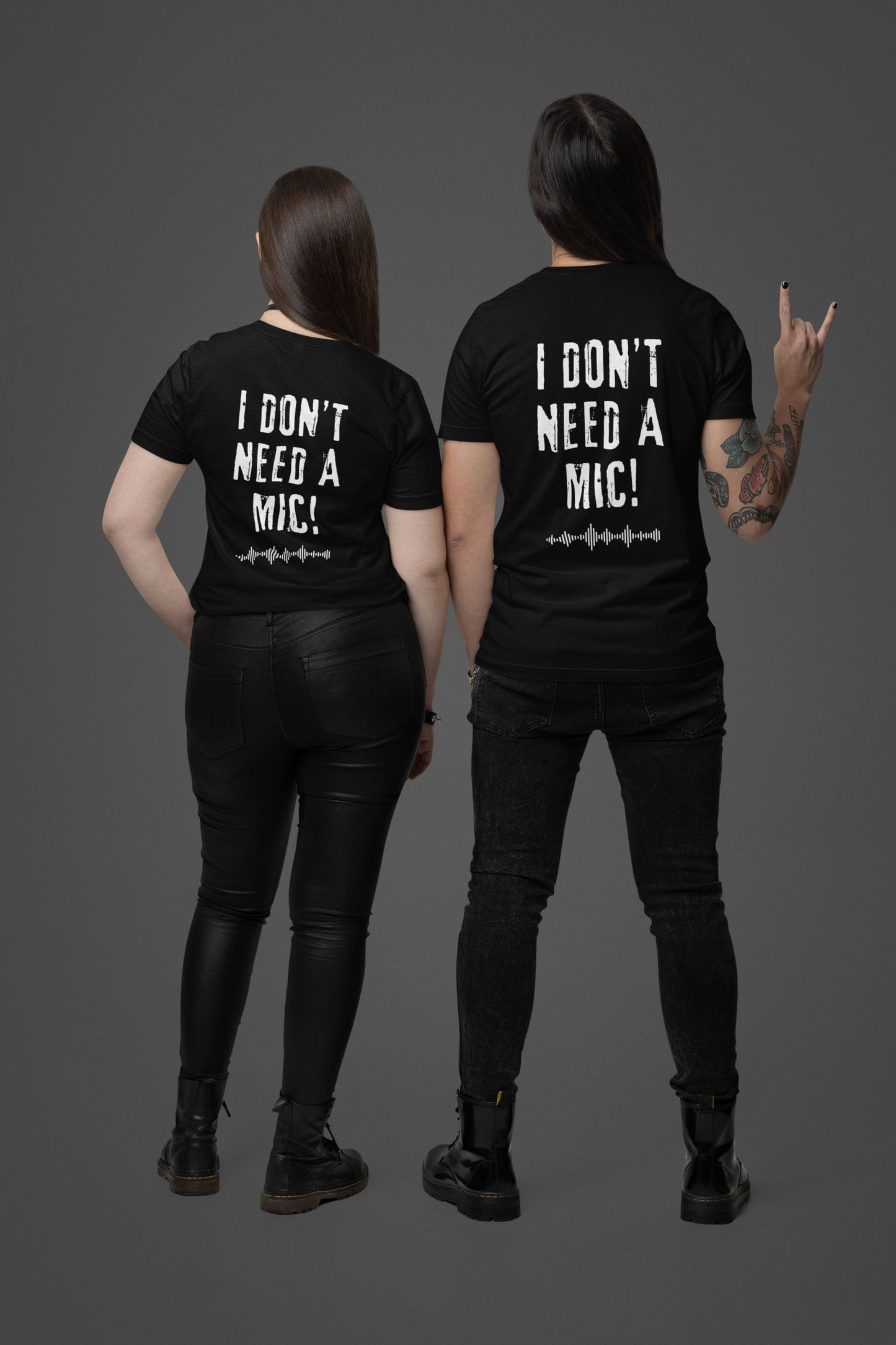 "I DON'T NEED A MIC!" Men's Singer Stage T-Shirt