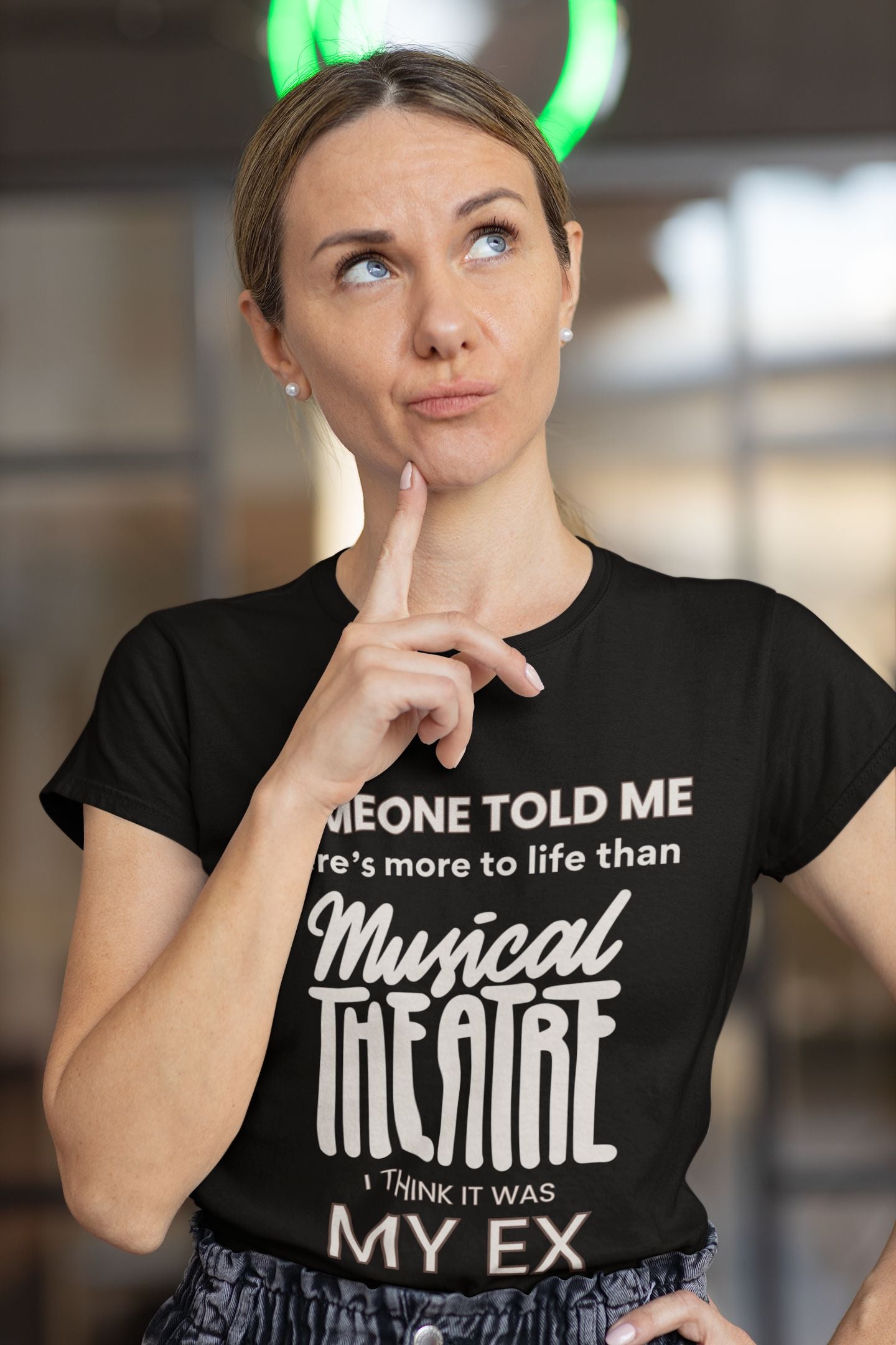 Someone Told Me - Women's Softstyle Musical Theatre T-shirt in Black