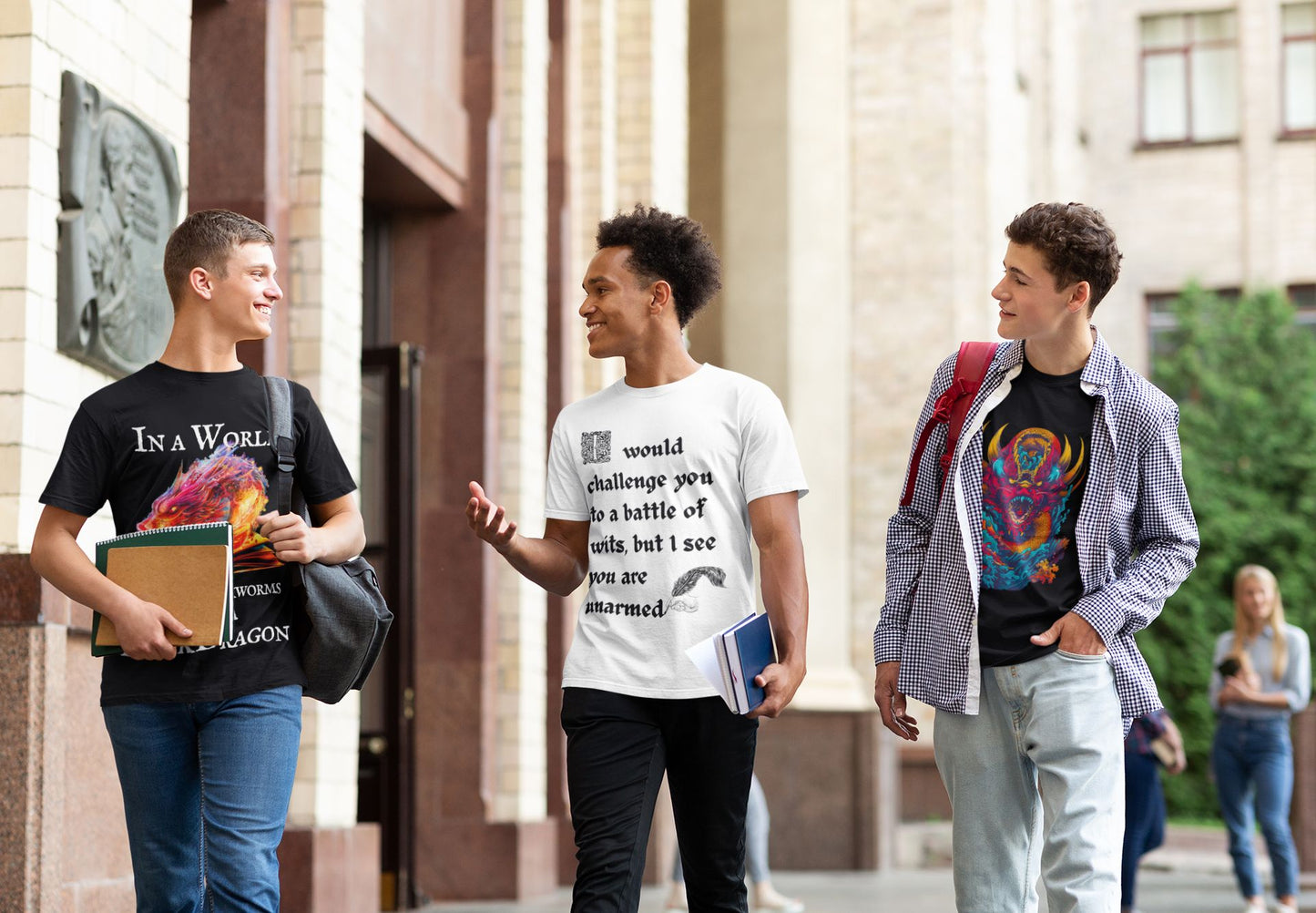 Battle of Wits Shakespearean-Inspired T-Shirt for Men: Unisex Design to Unleash Your Dry Humour