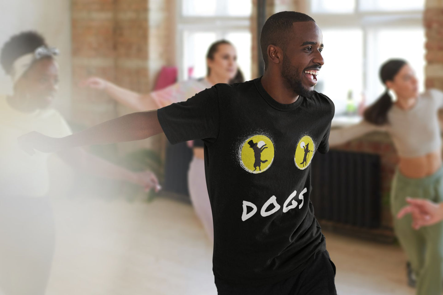 Paw-some Theatre-Inspired Men's T-Shirt – Unisex Design for Dog Lovers