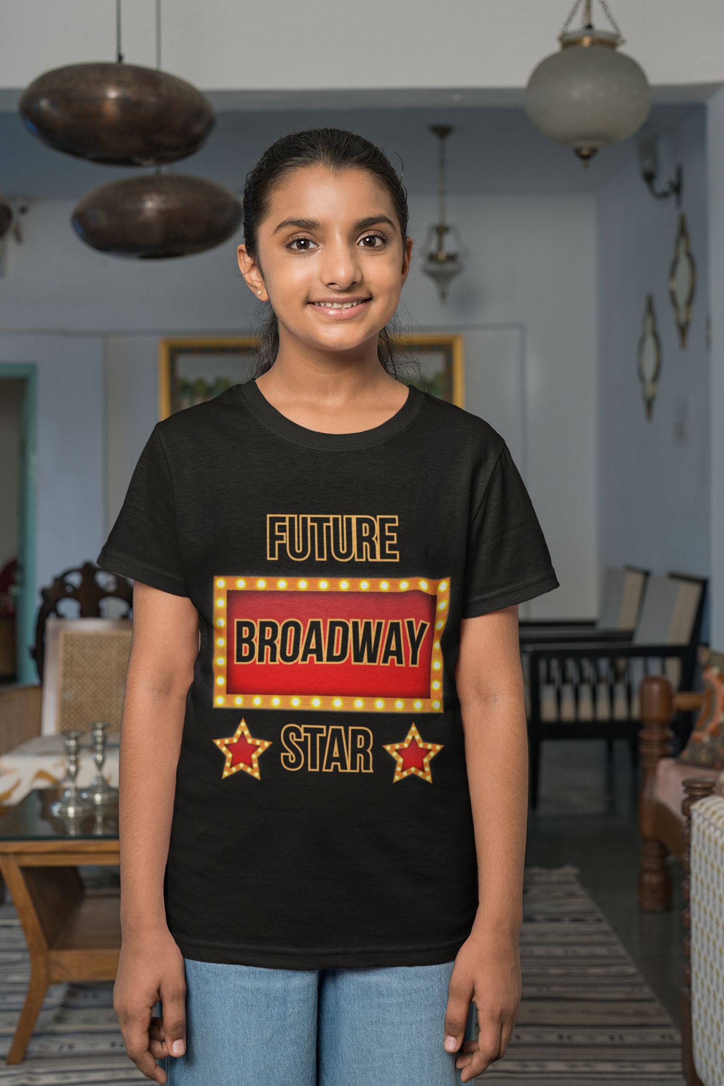 "Future Broadway Star" Kids' T-Shirt – Perfect for Aspiring Performers, Theatre Kids & Stage School Students