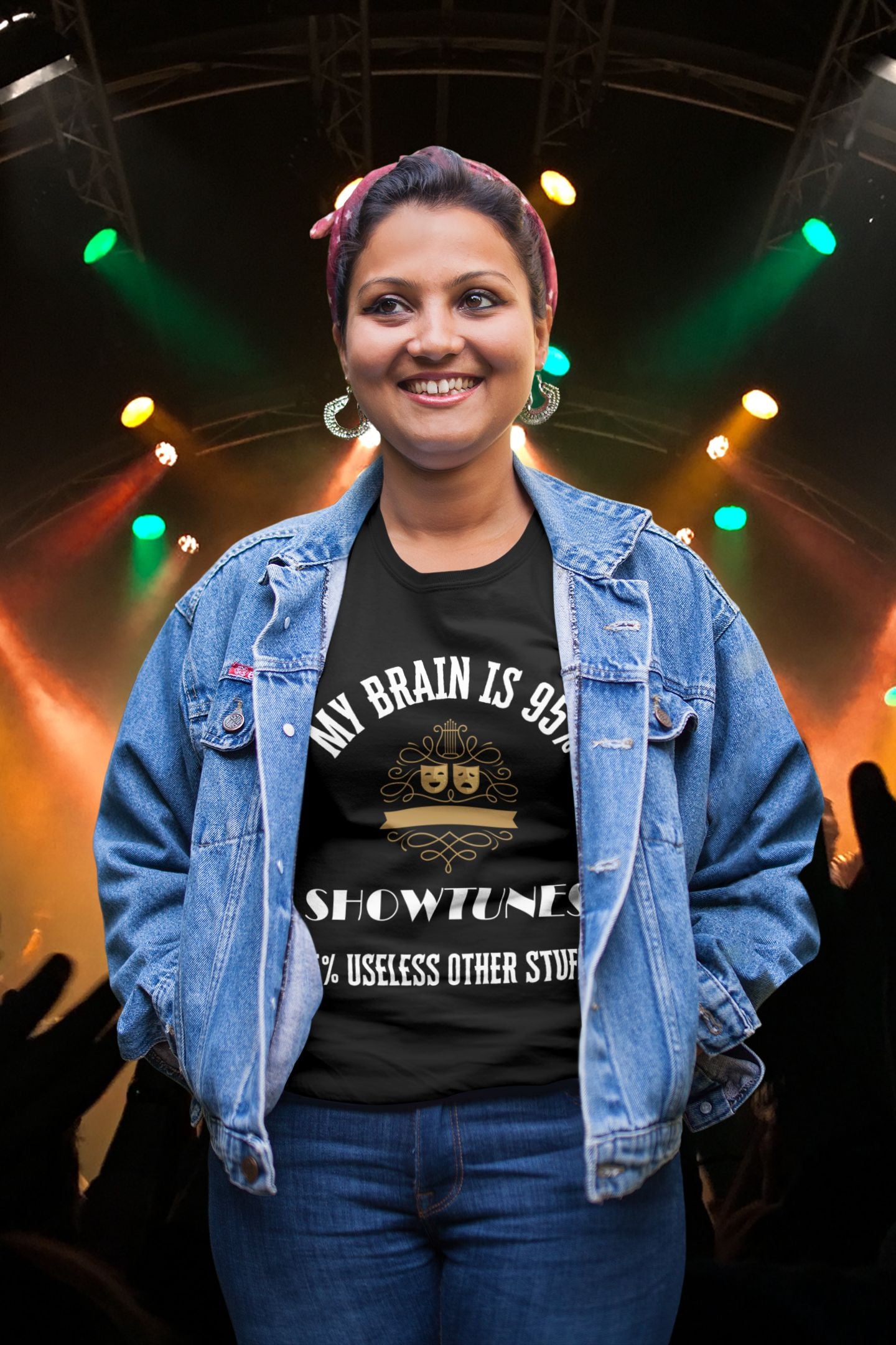 My Brain is 95% Showtunes Musical Theatre Women's T-Shirt