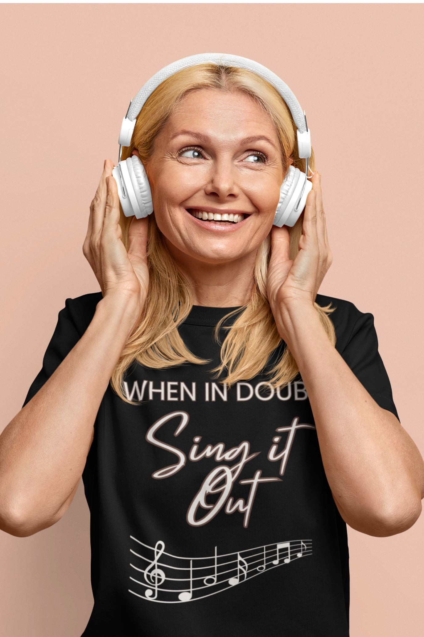 Men's “When In Doubt - Sing It Out” Cotton Unisex T-Shirt – Theatre & Music Lovers Design