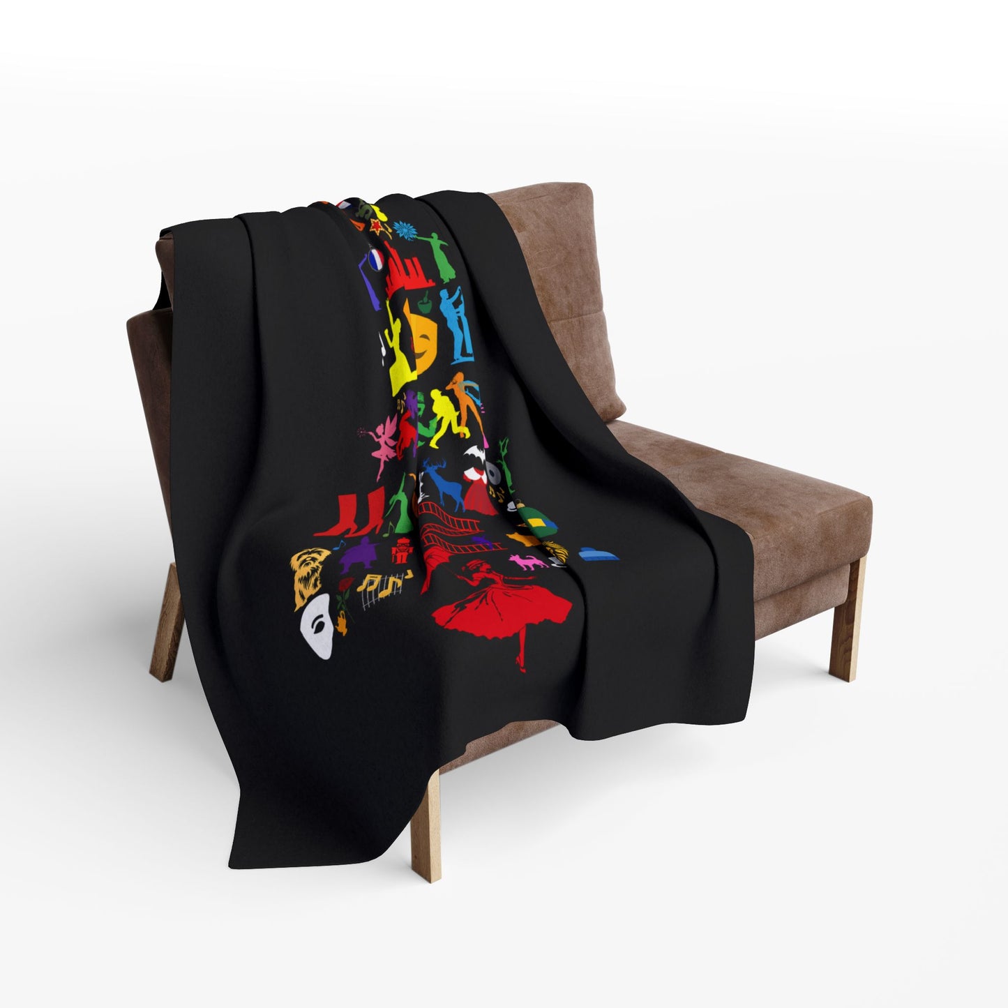 Musical Theatre Tree Fleece Blanket – Festive & Cosy Christmas Theatre-Inspired Design