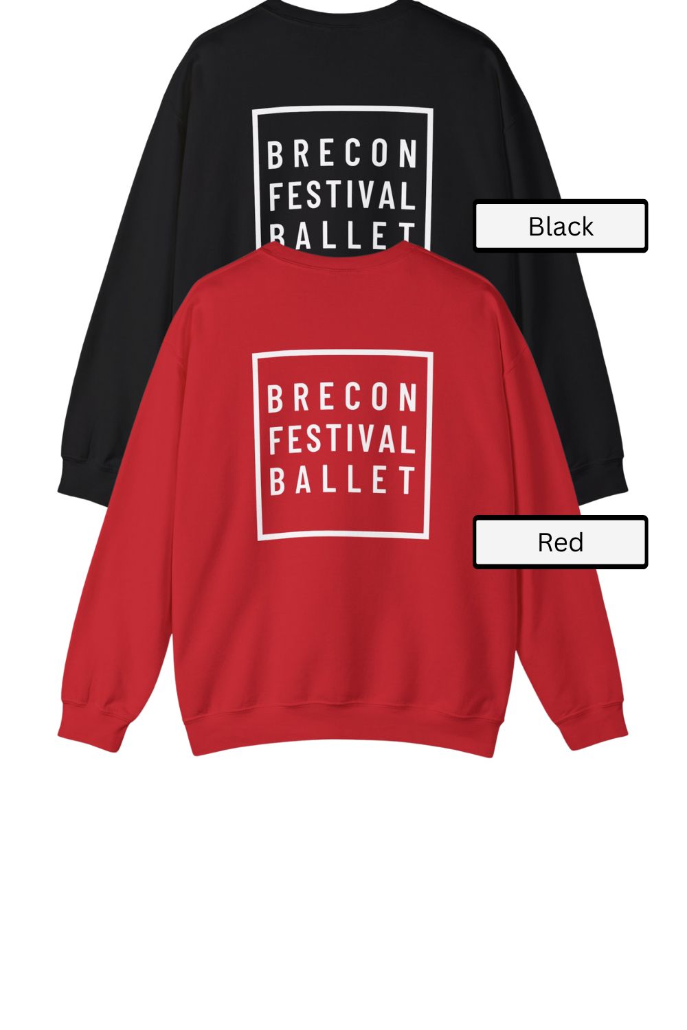 Brecon Festival Ballet Logo Back Print Sweatshirt – Unisex Supporter Style