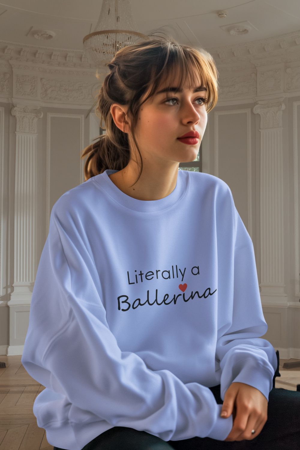 Ballerina Dreams Kids Sweatshirt – Custom Unisex Dance Crewneck