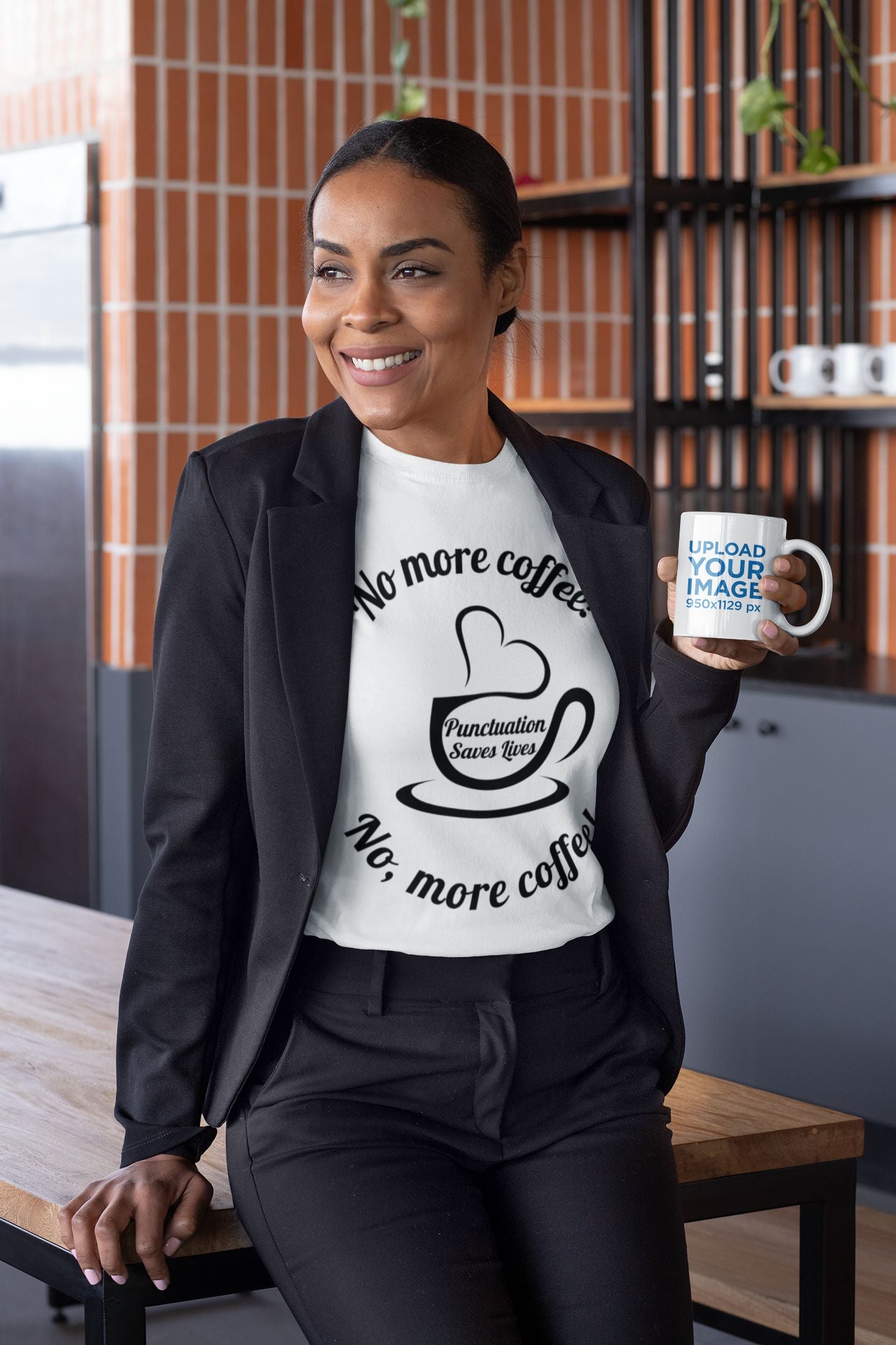 "No More Coffee" Women's T-shirt – A Fun Statement for Coffee and Grammar Lovers
