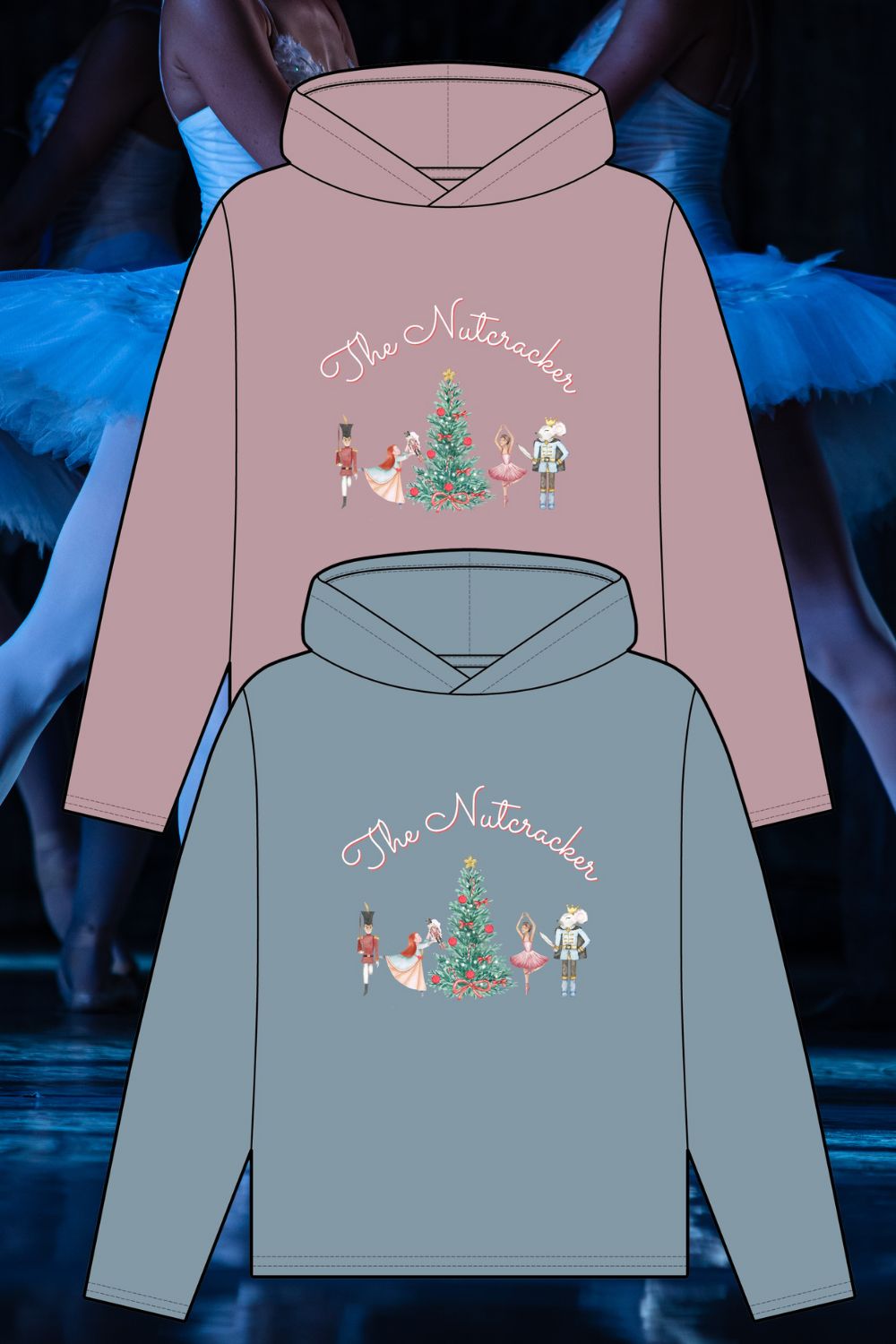 Women’s Organic Relaxed Fit Hoodie – The Nutcracker Front Print