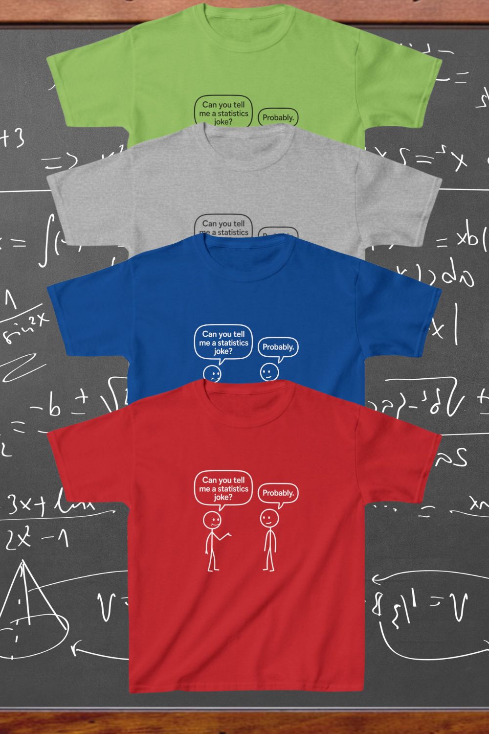 Kids T-shirt Math Humour STEM Joke Speech Bubble Design