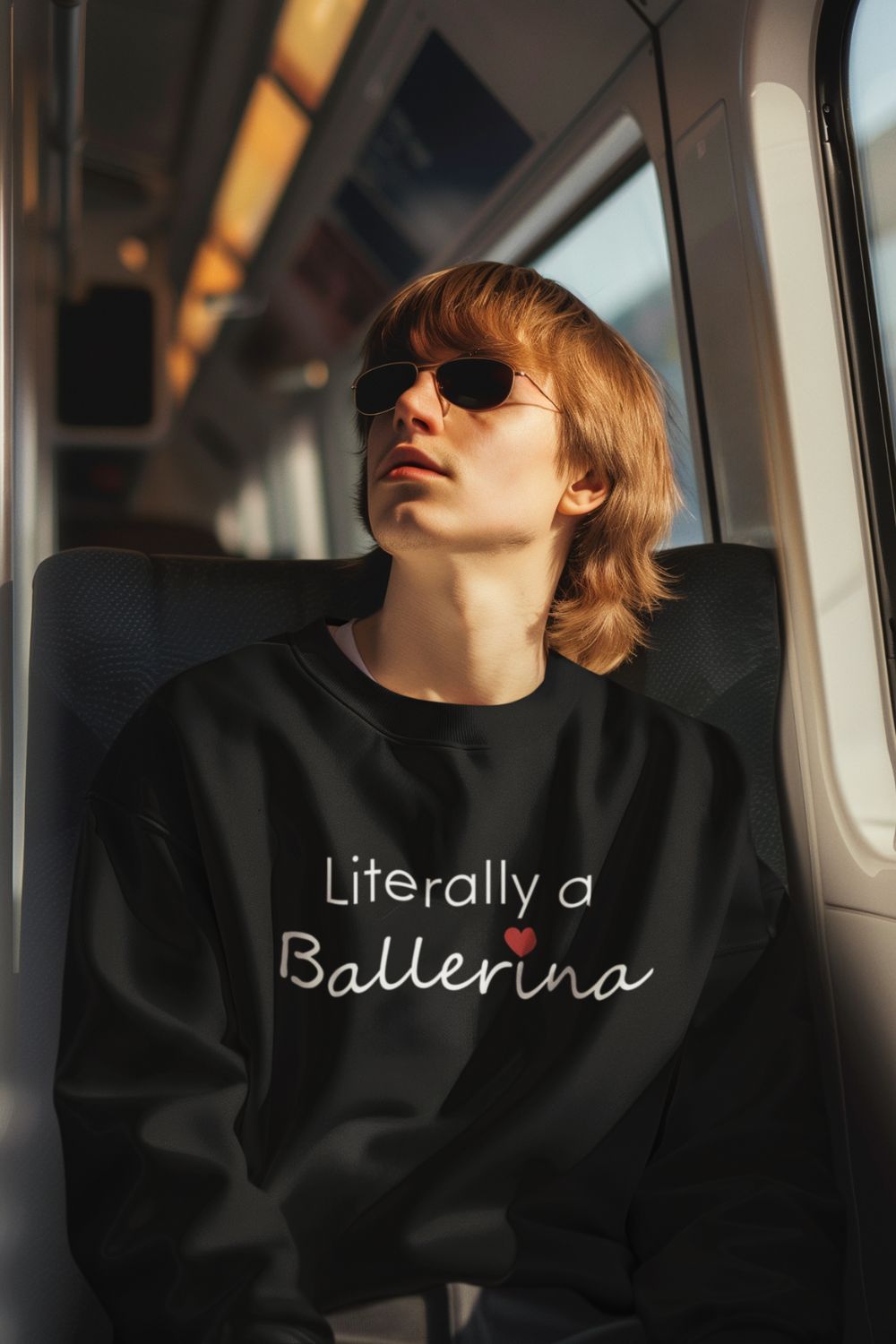 “Literally a Ballerina” Unisex Crewneck Sweatshirt – Women’s Dance Collection