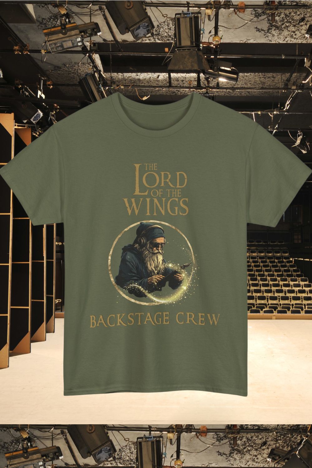 Backstage Crew T-Shirt – Lord of the Wings Theatre Tech Design | Men's (Unisex Fit)