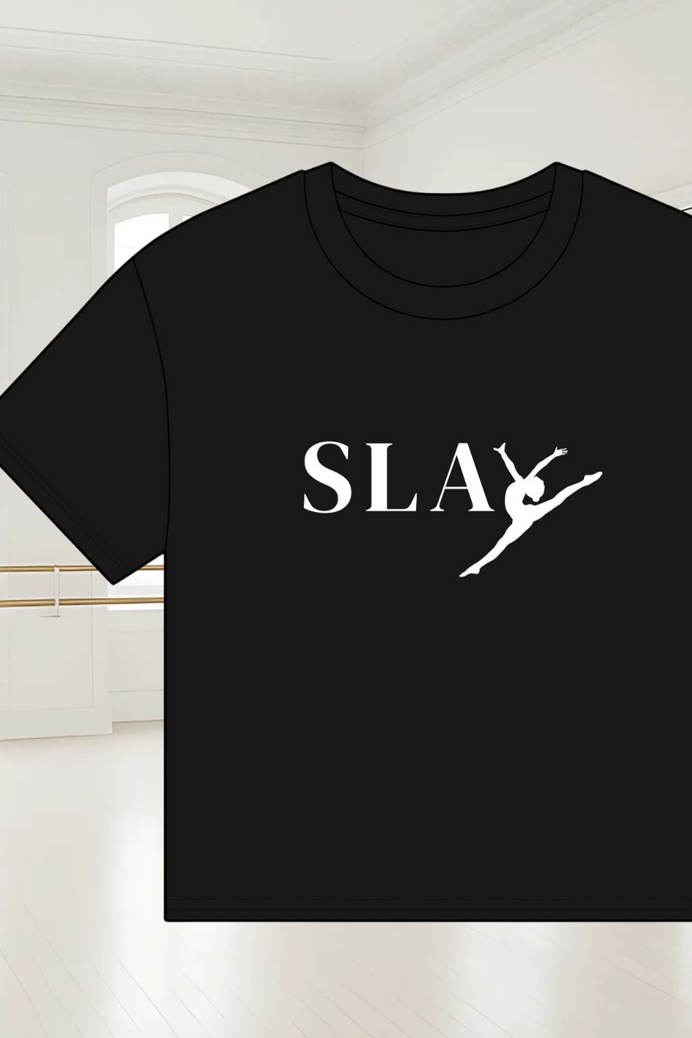 Women’s Organic Boxy Cropped Dance T-Shirt – SLAY Design