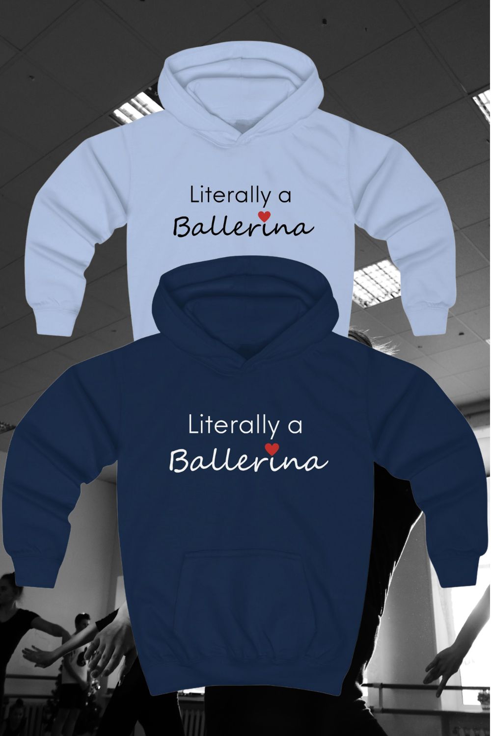 Ballerina Dreams Kids Hoodie – Unisex Dance Sweatshirt for Ballet Lovers