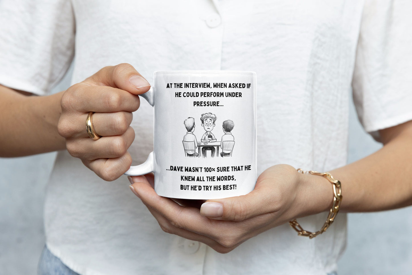 Master Your Morning ‘Under Pressure’ with Dave, the Mug That Gets It!